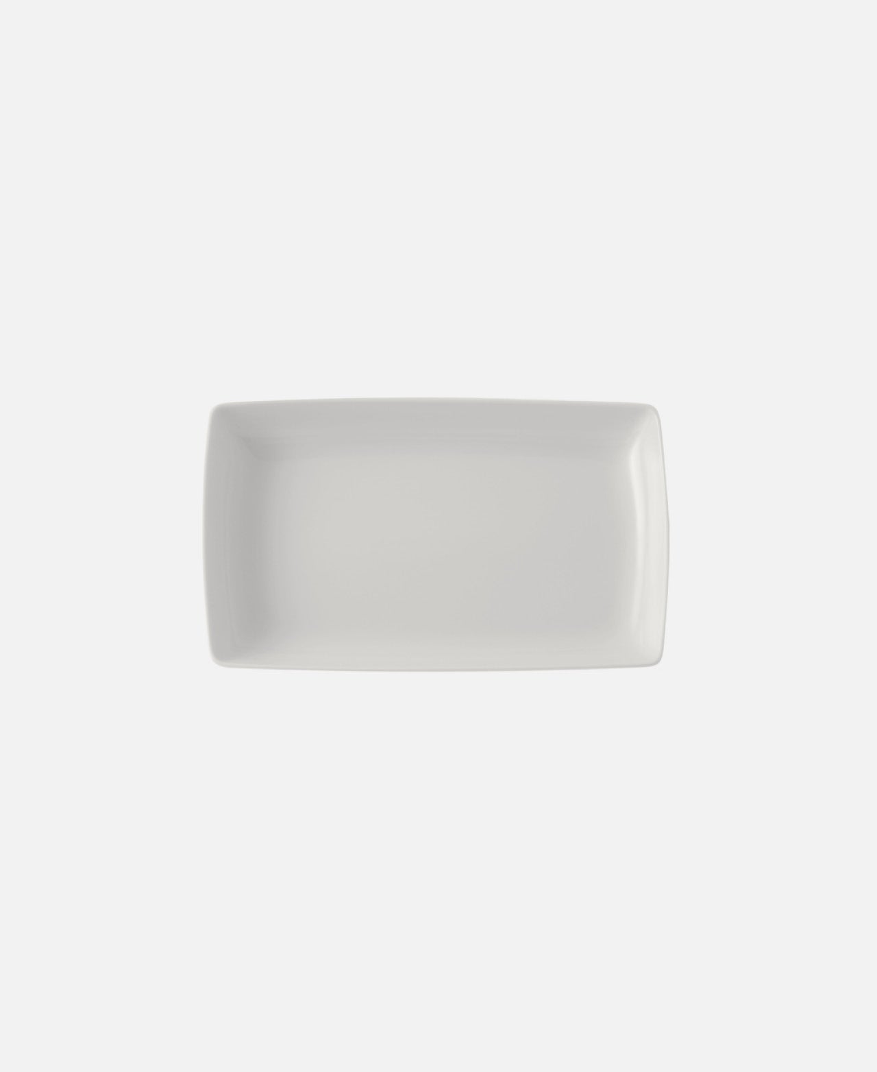 Plato Llano Rectangular Carre White - Blanco