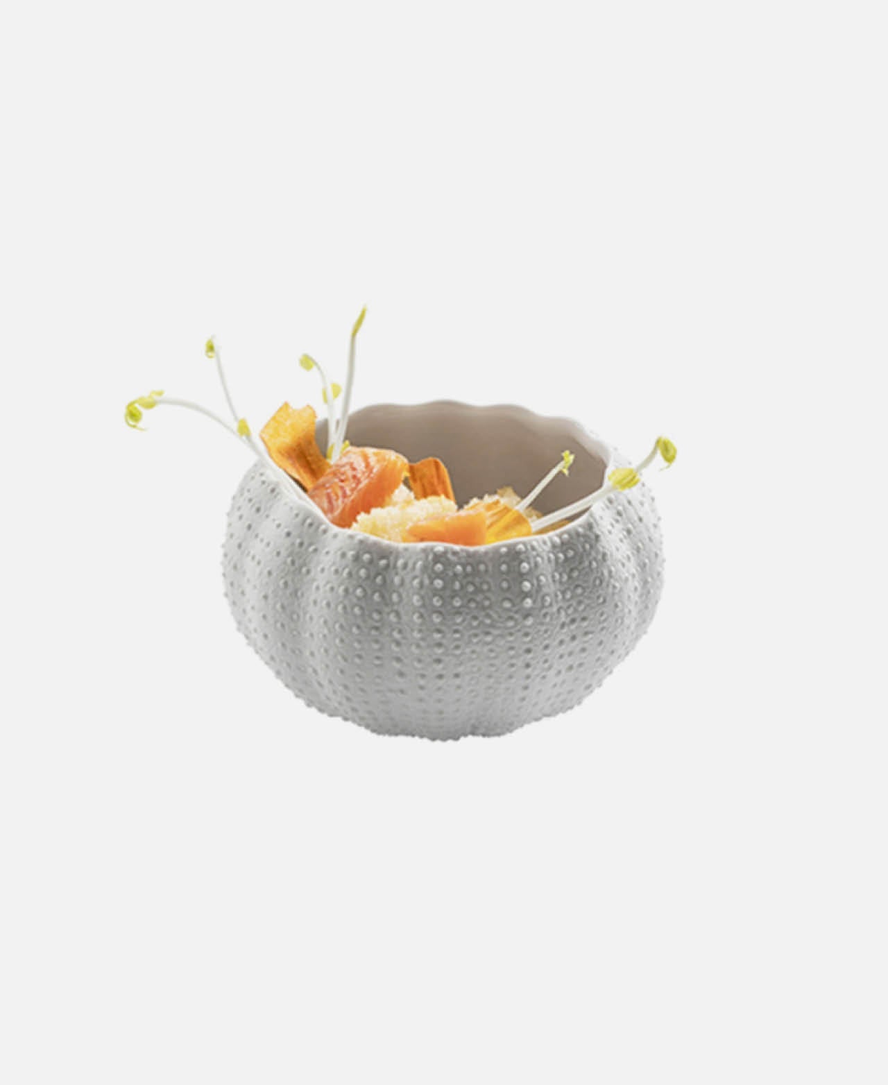 Mediterranean Hedgehog Bowl - White