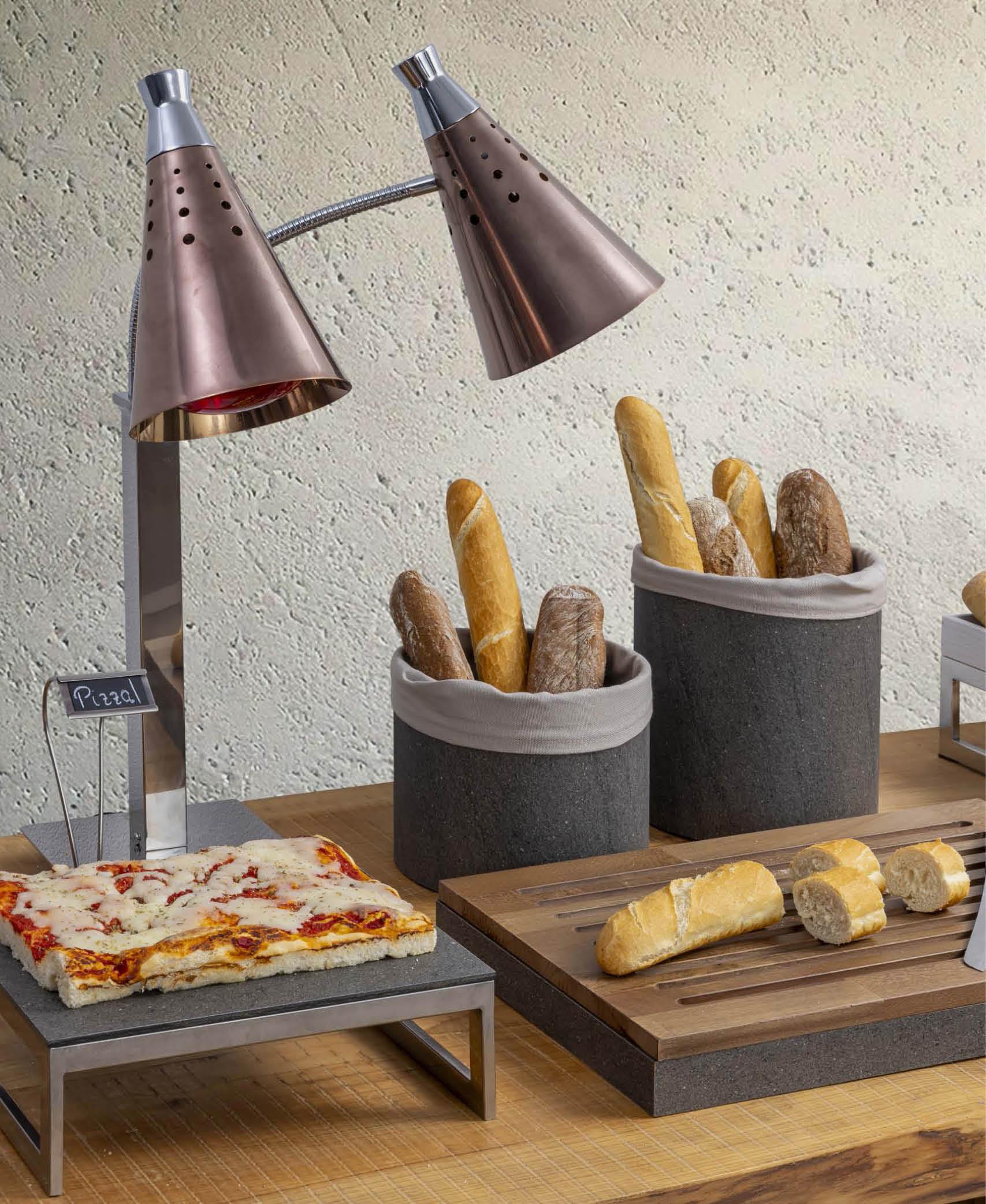 Lámpara Calor doble 230V - Bronze Vintage