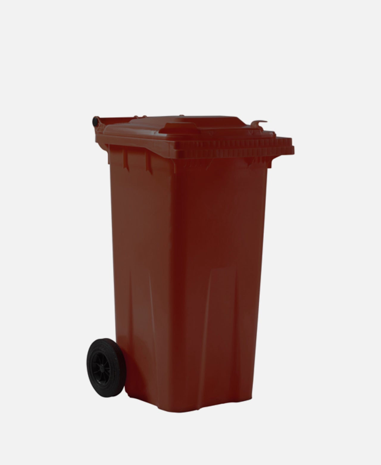 Plastipol - Cubo Basura 2 Ruedas Con Pedal Marron 120 l