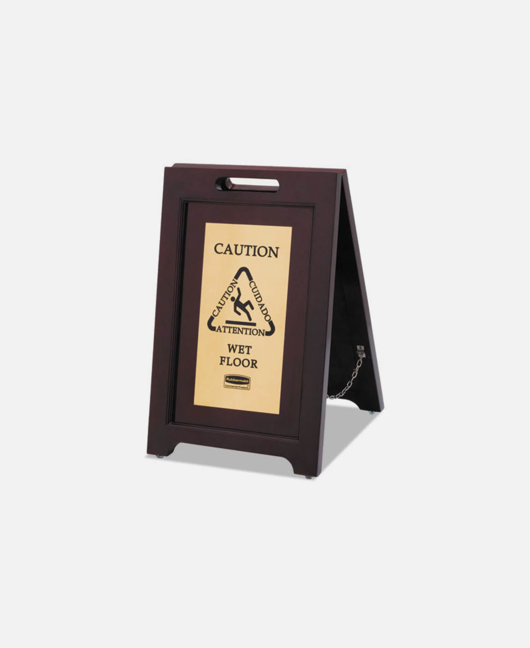 Marco Madera Seguridad Multilingüe - Marrón 38 x 59,7 h 41,3 cm