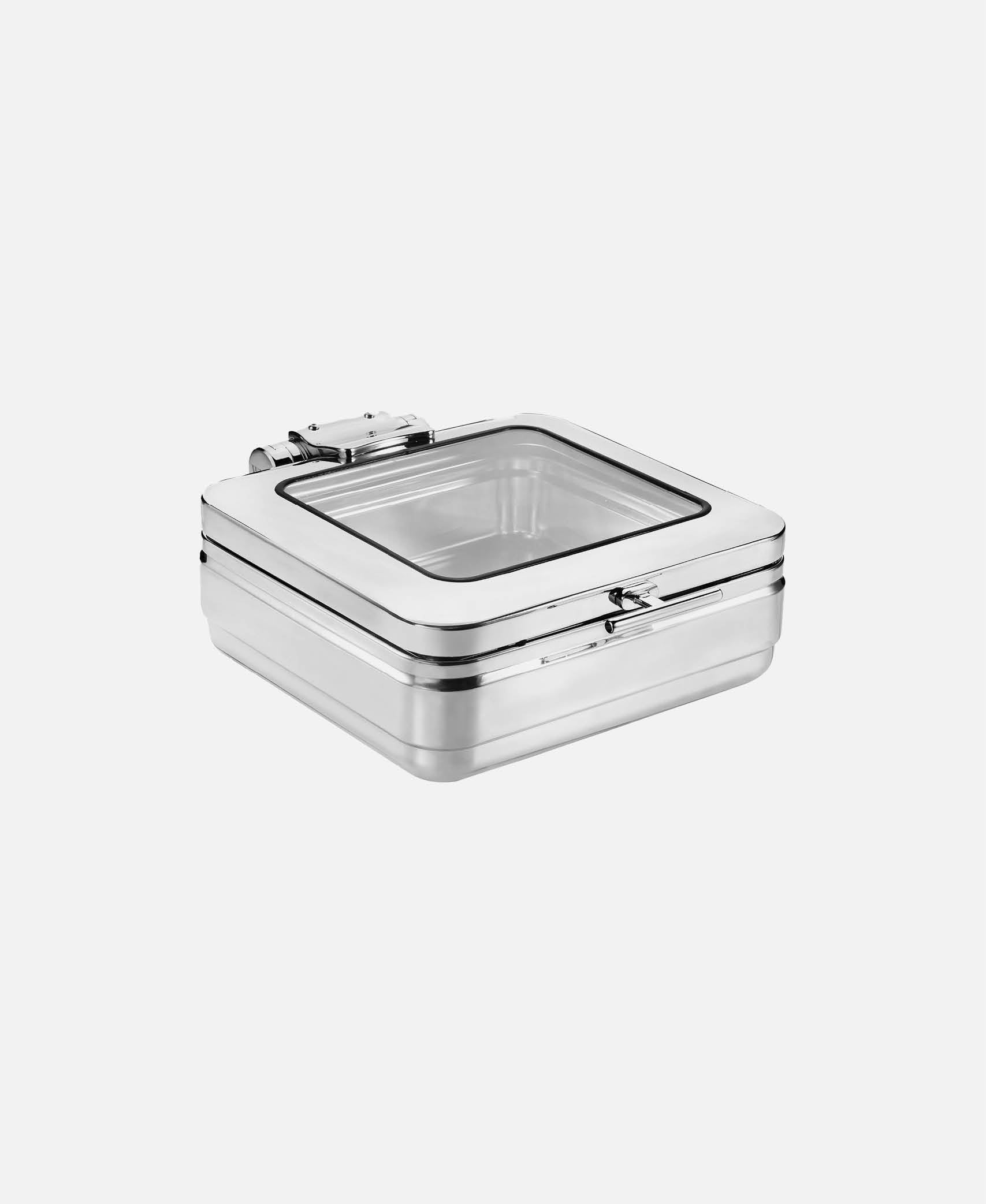 Chafing Dish GN 1/1 Inducción Con Cristal - Inox 48 x 37,5 h 17 cm (6,5 l)