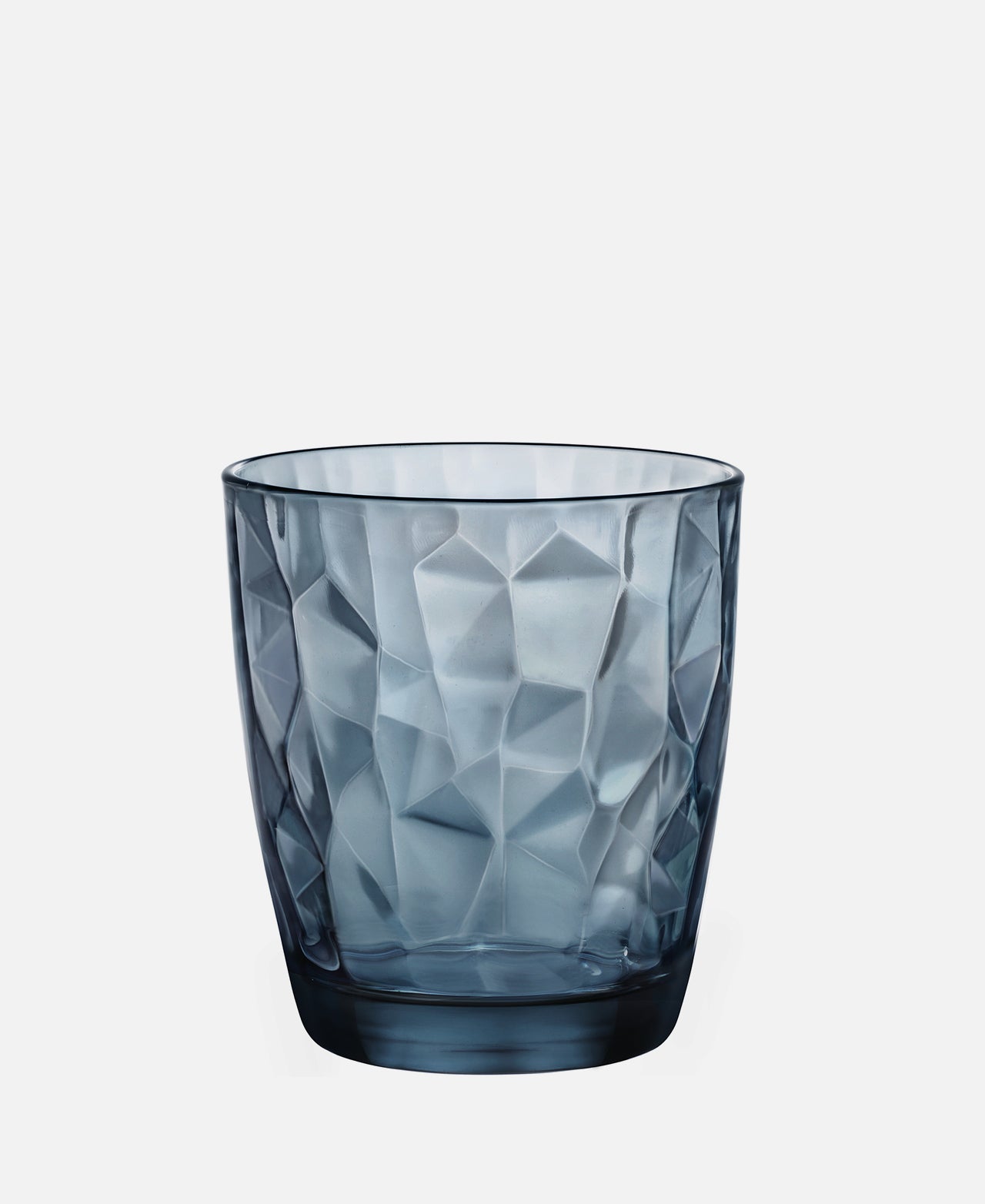 Bormioli - Vaso Agua Ocean Blue, colección Diamond Ø 8,4 x 9,25 cm (30 cl)