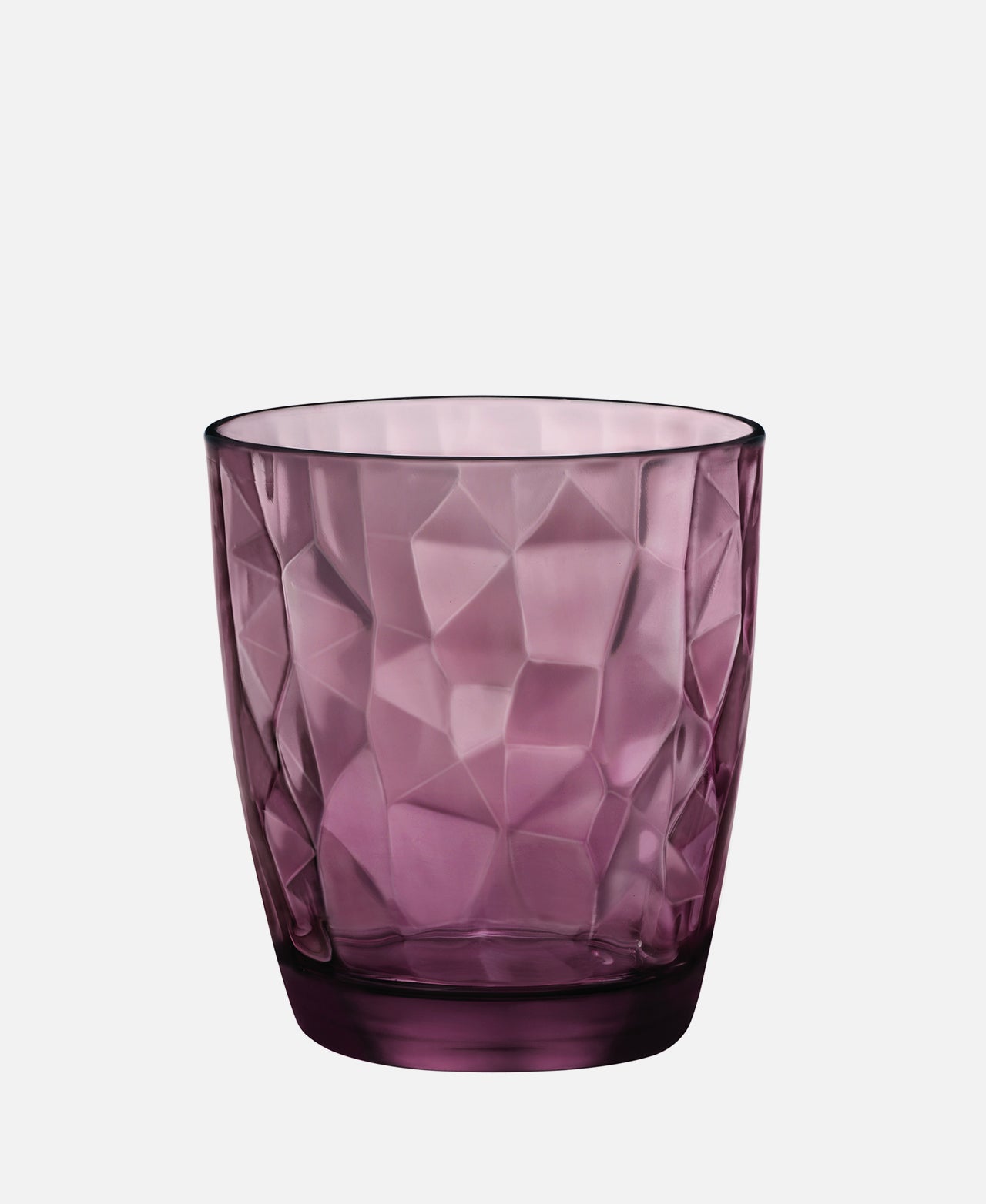 Bormioli - Vaso Agua Púrpura, colección Diamond Ø 9,1 x 10,25 cm (39 cl)