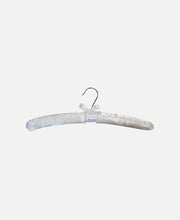 Percha Forrada Tela - Blanco