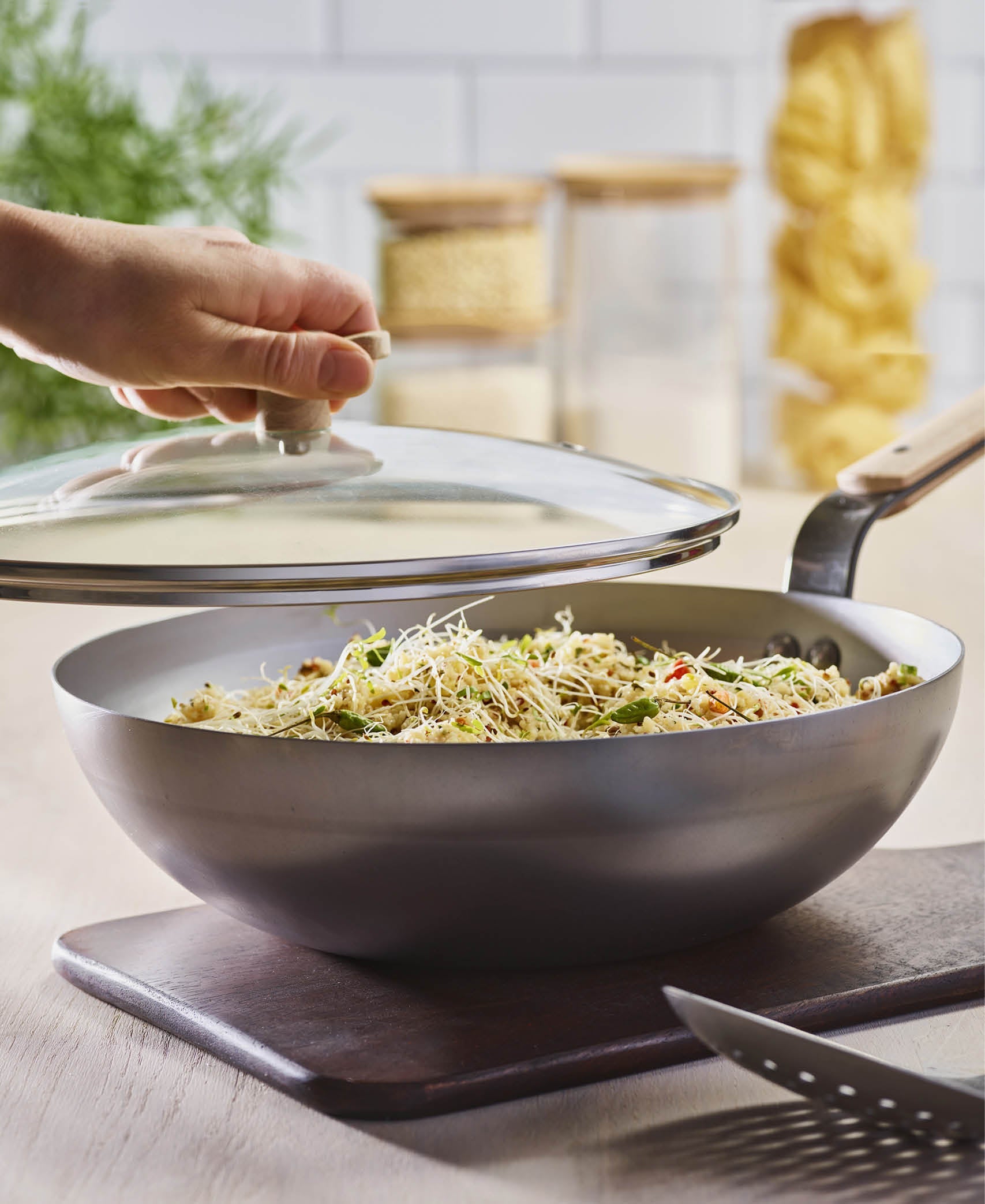 Wok Cóncavo Mineral B Bois - Acero