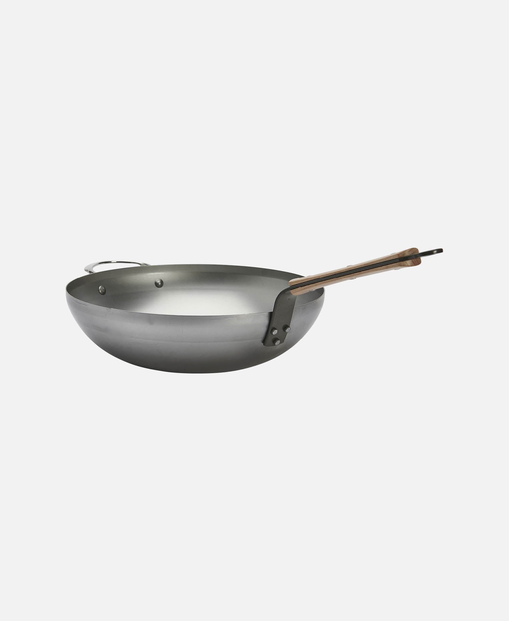 Wok Cóncavo Con Asa Mineral B Bois - Acero