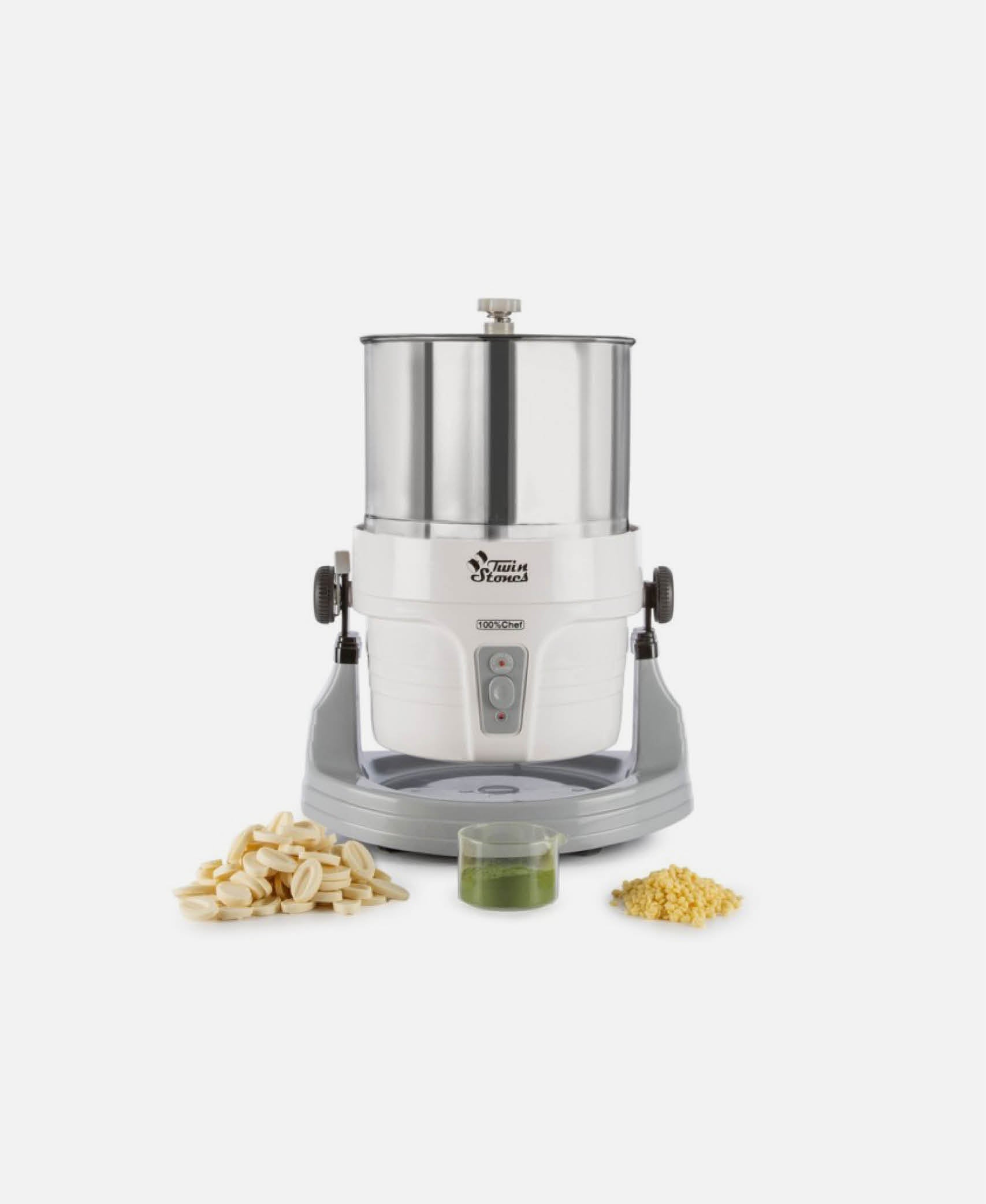 Conchadora Refinadora Twin Stones Wet Grinder - Acero Inoxidable