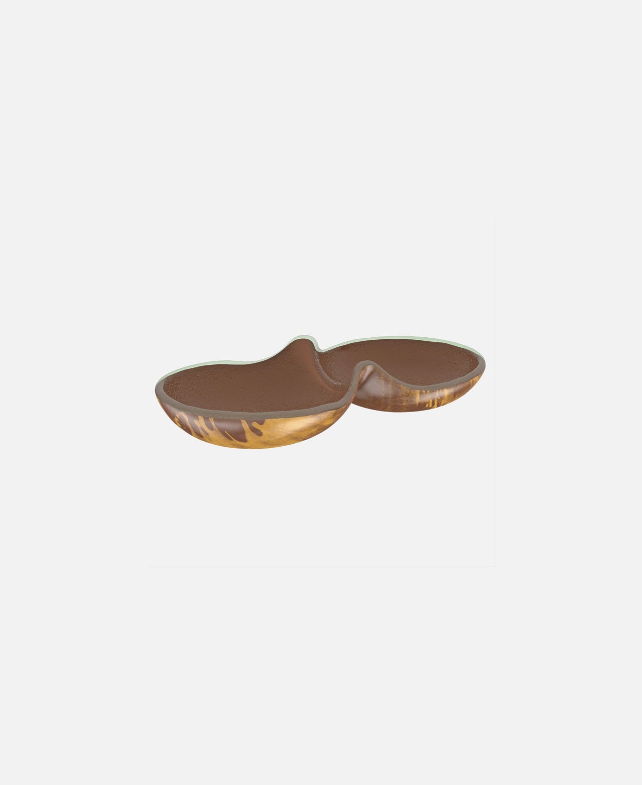 Double Nut Bowls Single Bowl - Brown