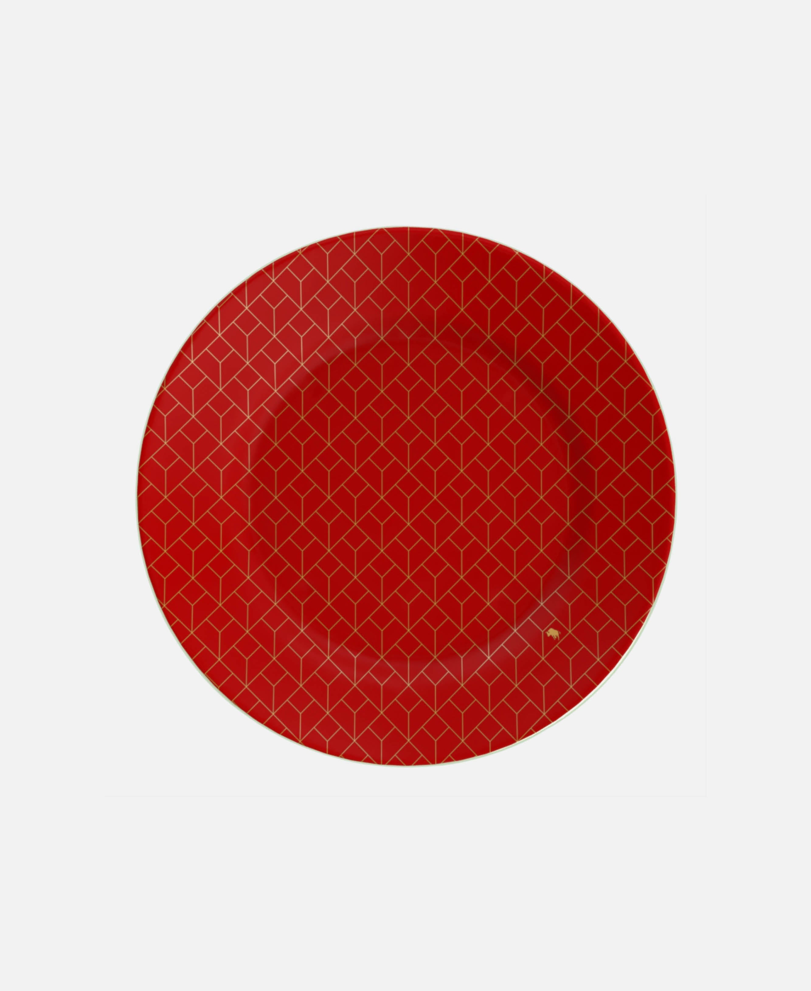 Plato Postre - Rojo