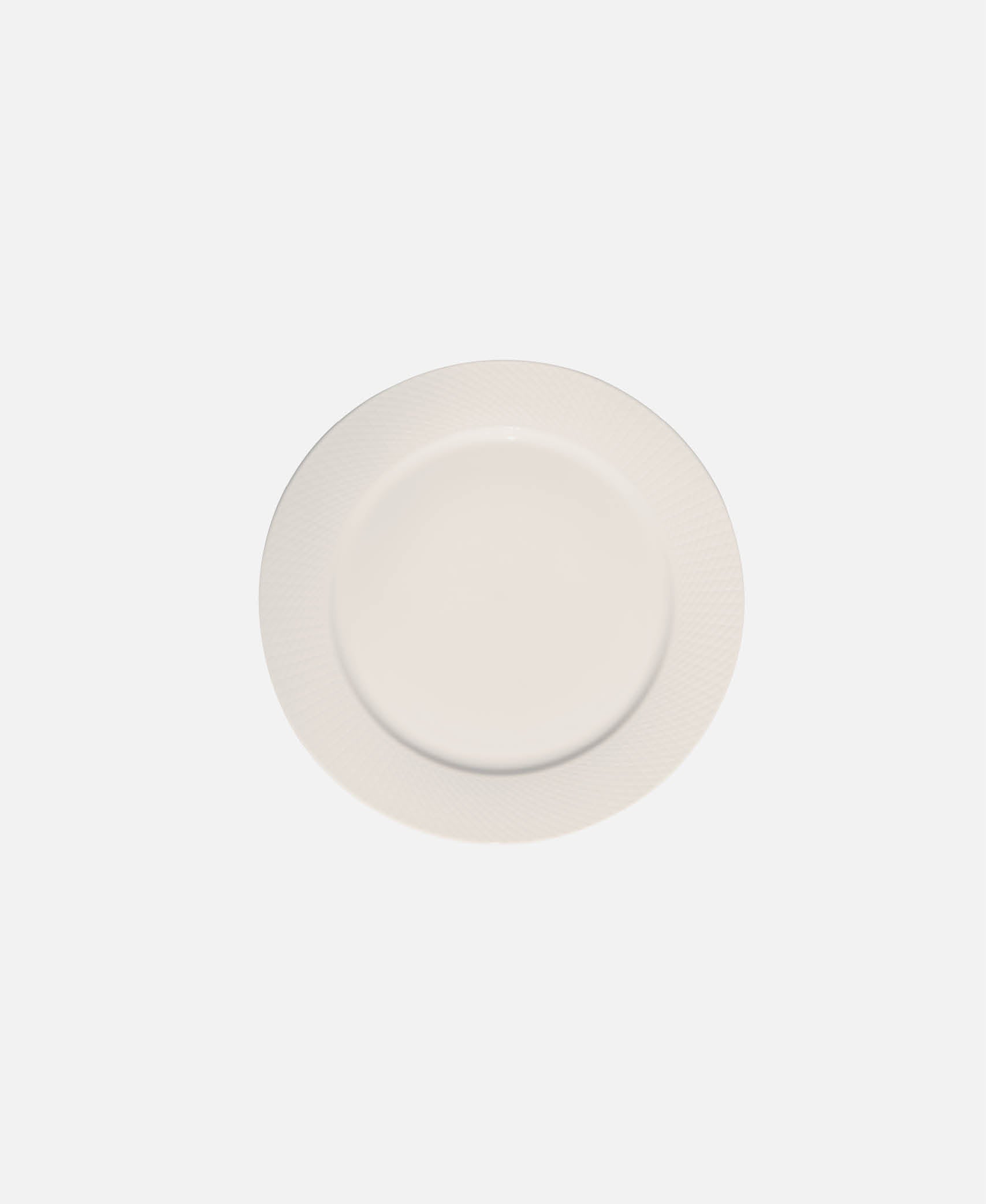 Plato Llano Con Relieve Claudette - Blanco Ø 16,5 cm