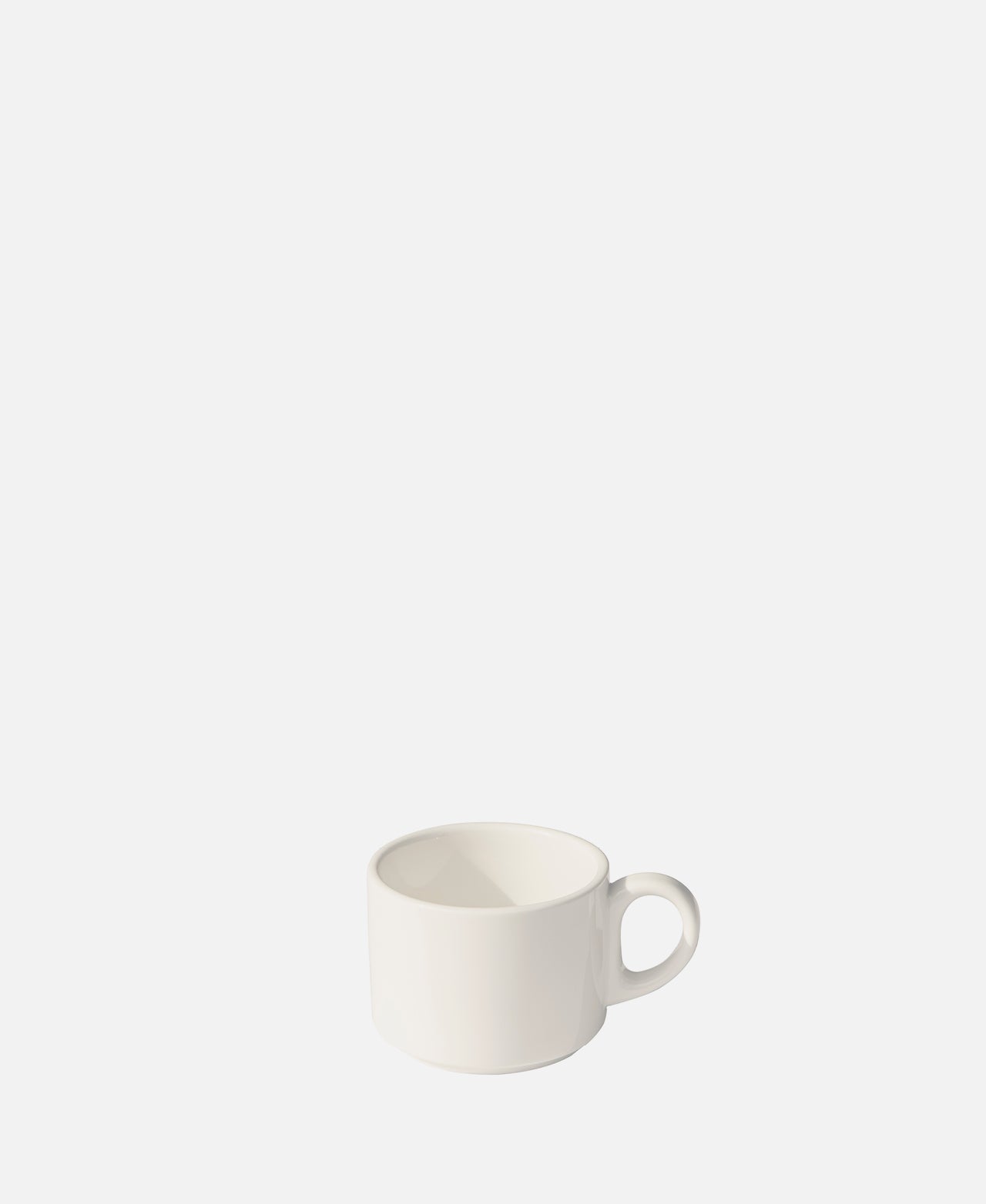 Cris & Aron - Taza Sin Relieve Blanco, colección Claudette Ø 6,5 h 4 cm (10 cl)