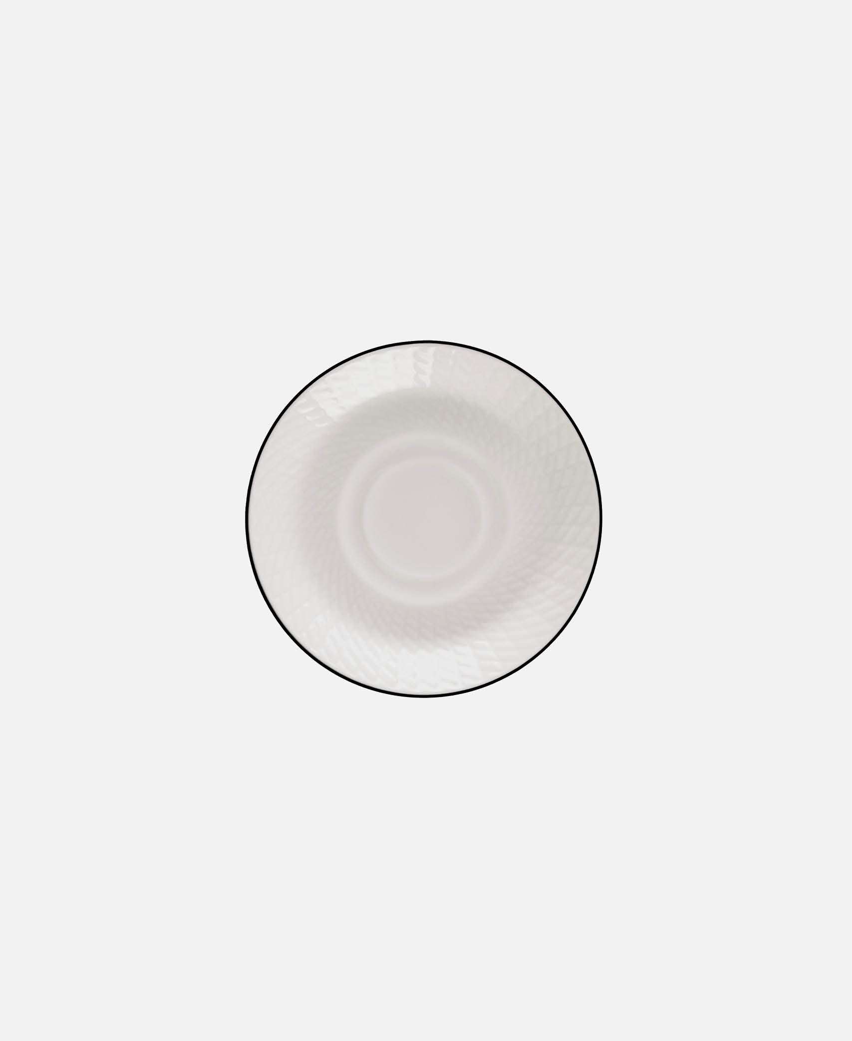 Plato Café Claudette Noir - Blanco / Negro Ø 12,7 cm