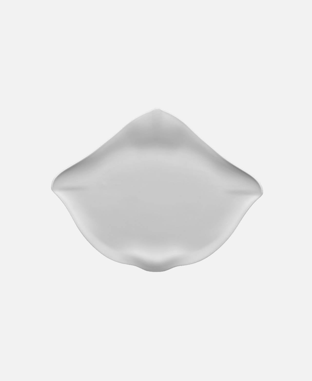 Ocean Cook Stripe Plate - Enameled White