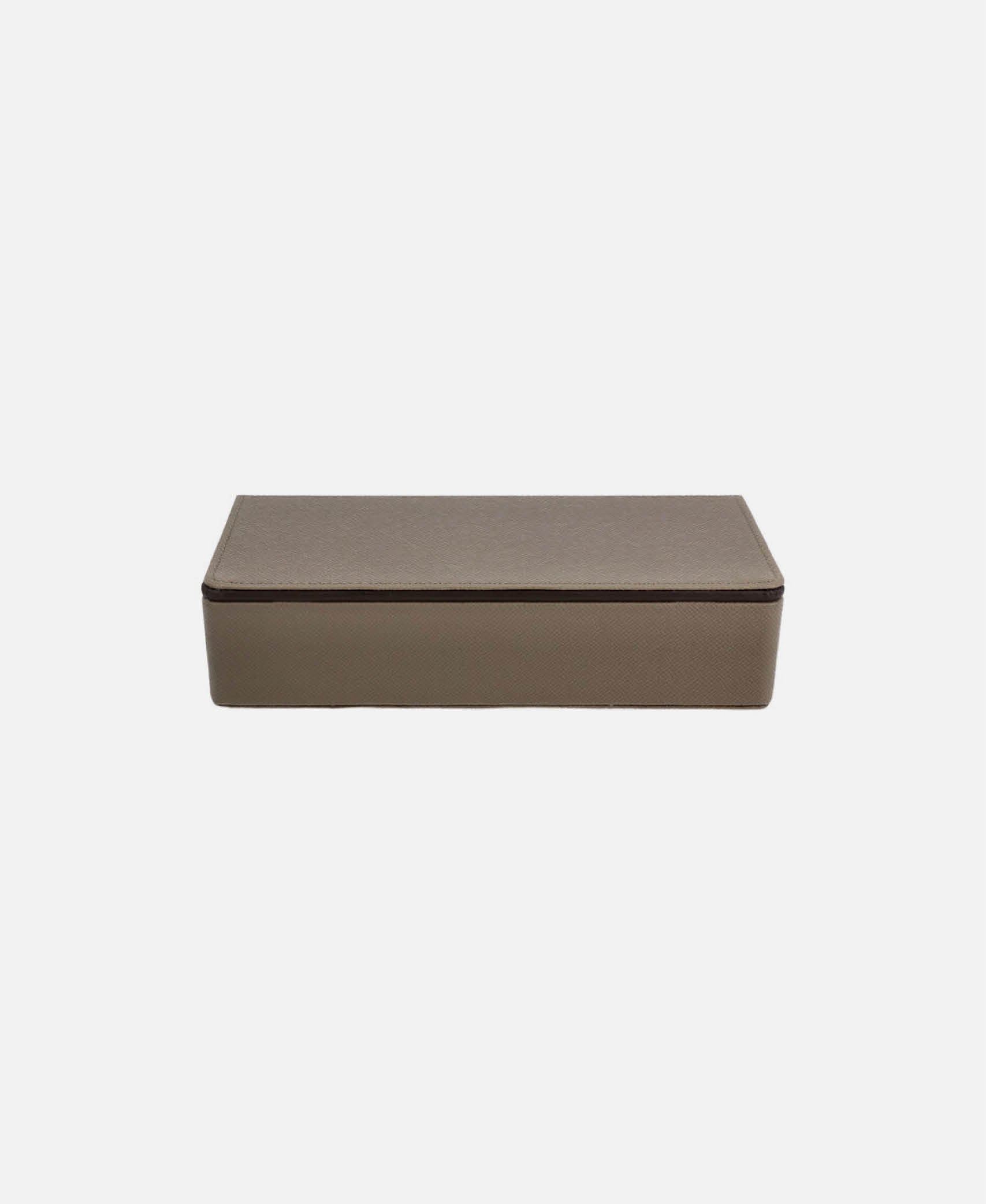 Caja rectangular 3 compartimentos Grandeur - Marrón
