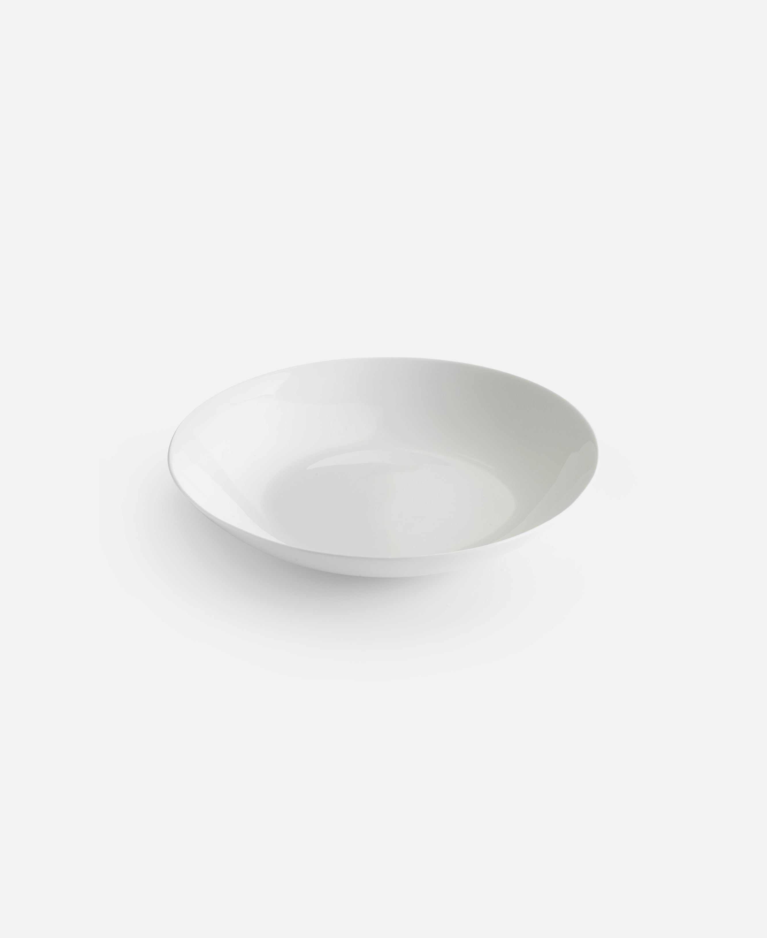 Plato Hondo Perla - Blanco