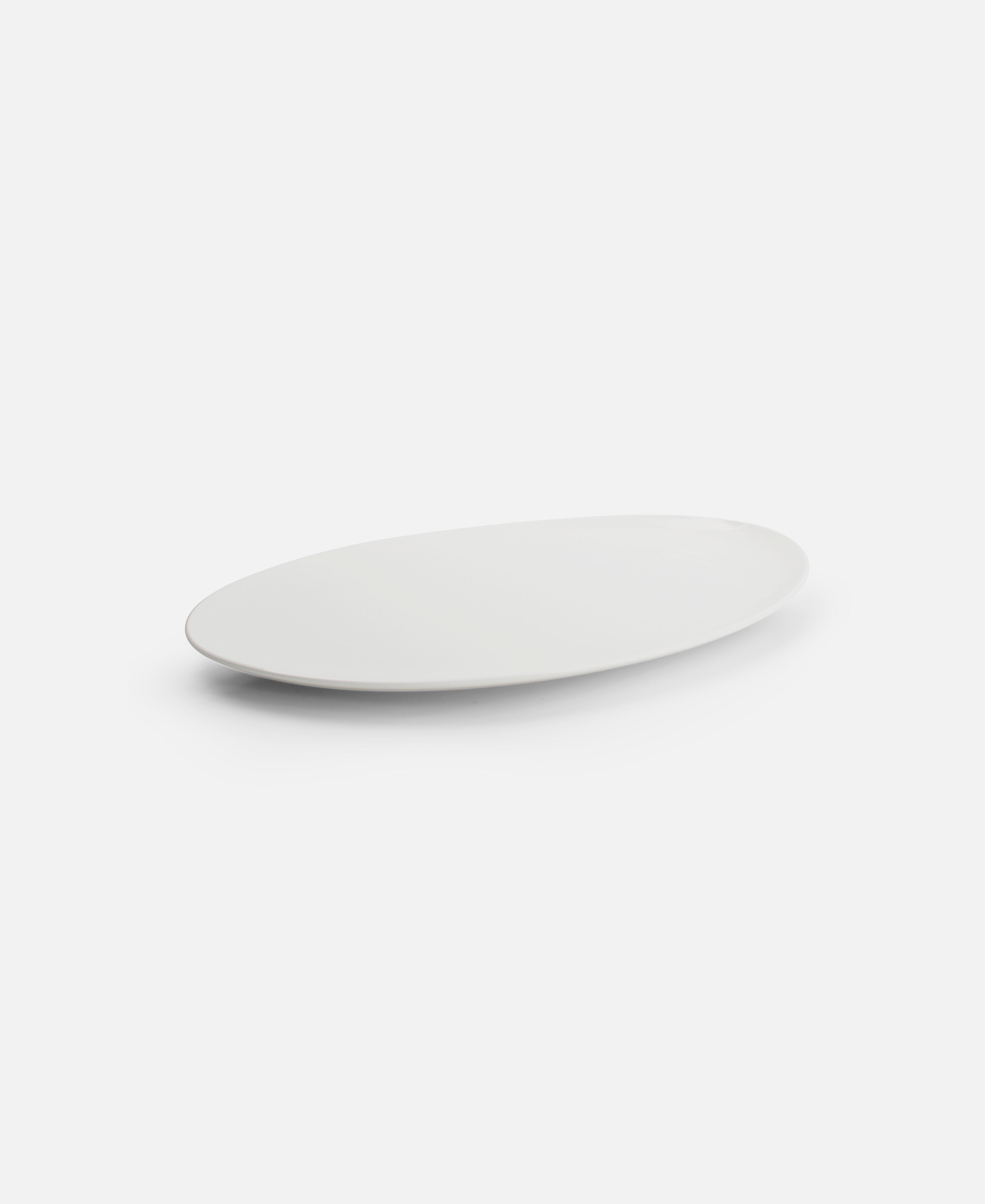 Oval Pearl Platter - White