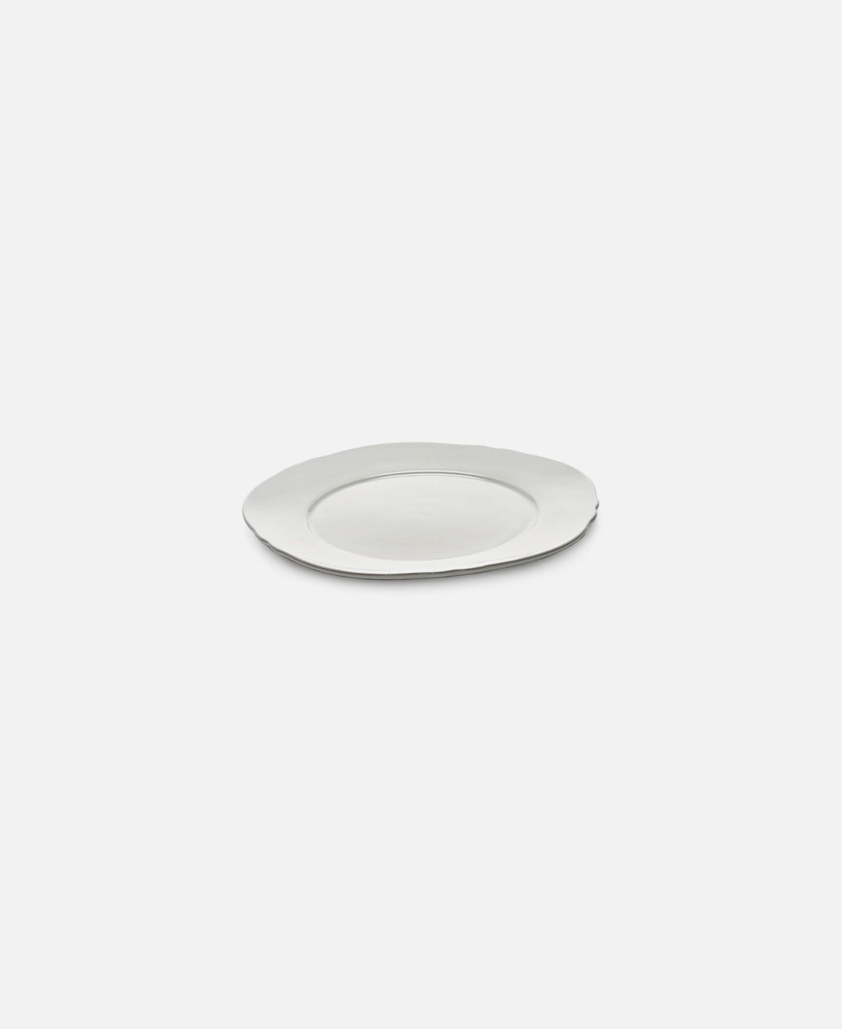 Plato llano Silhouette - Blanco