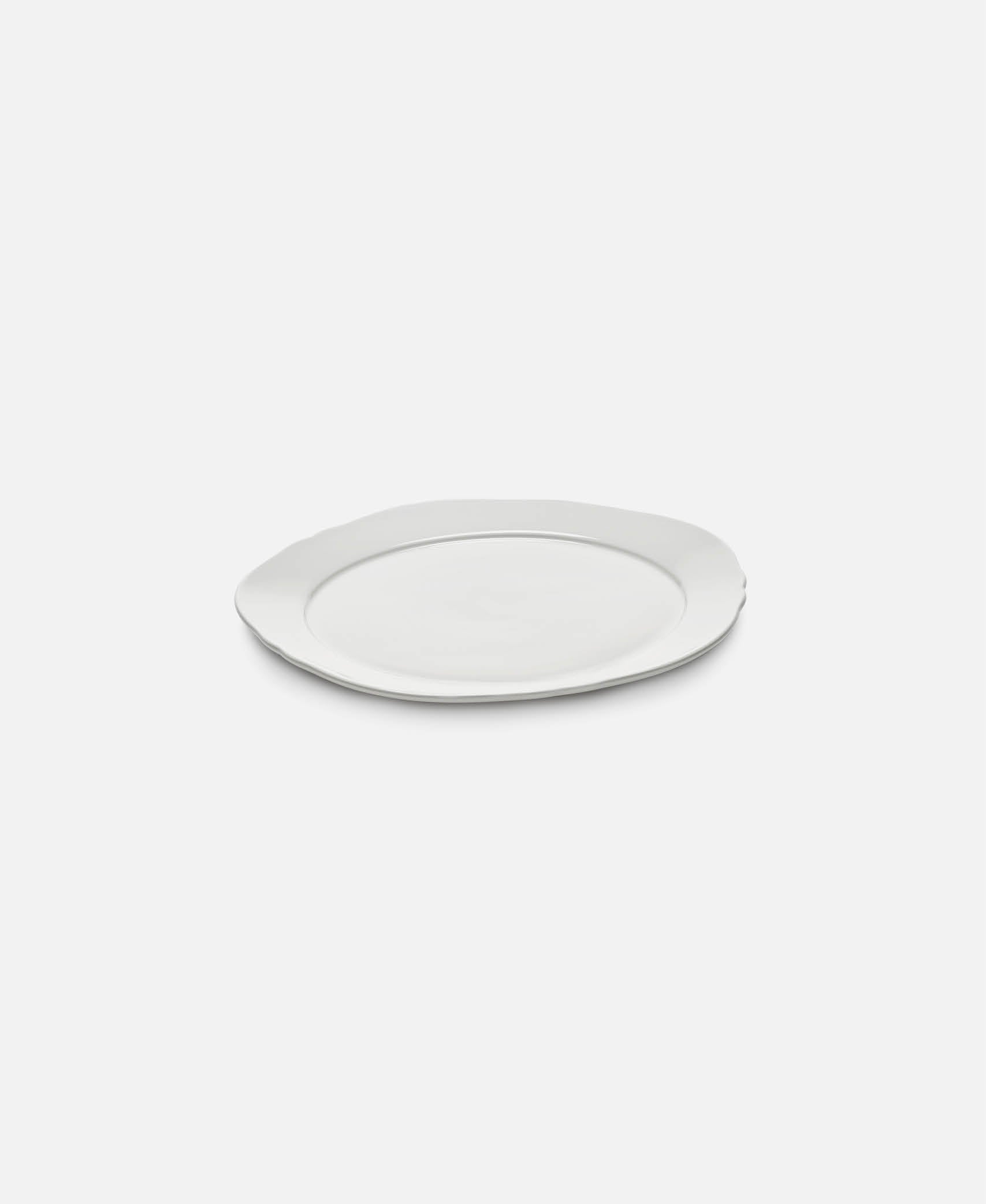 Plato llano Silhouette - Blanco