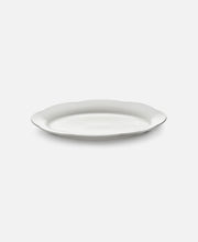 Plato Oval Alto Silhouette - Blanco