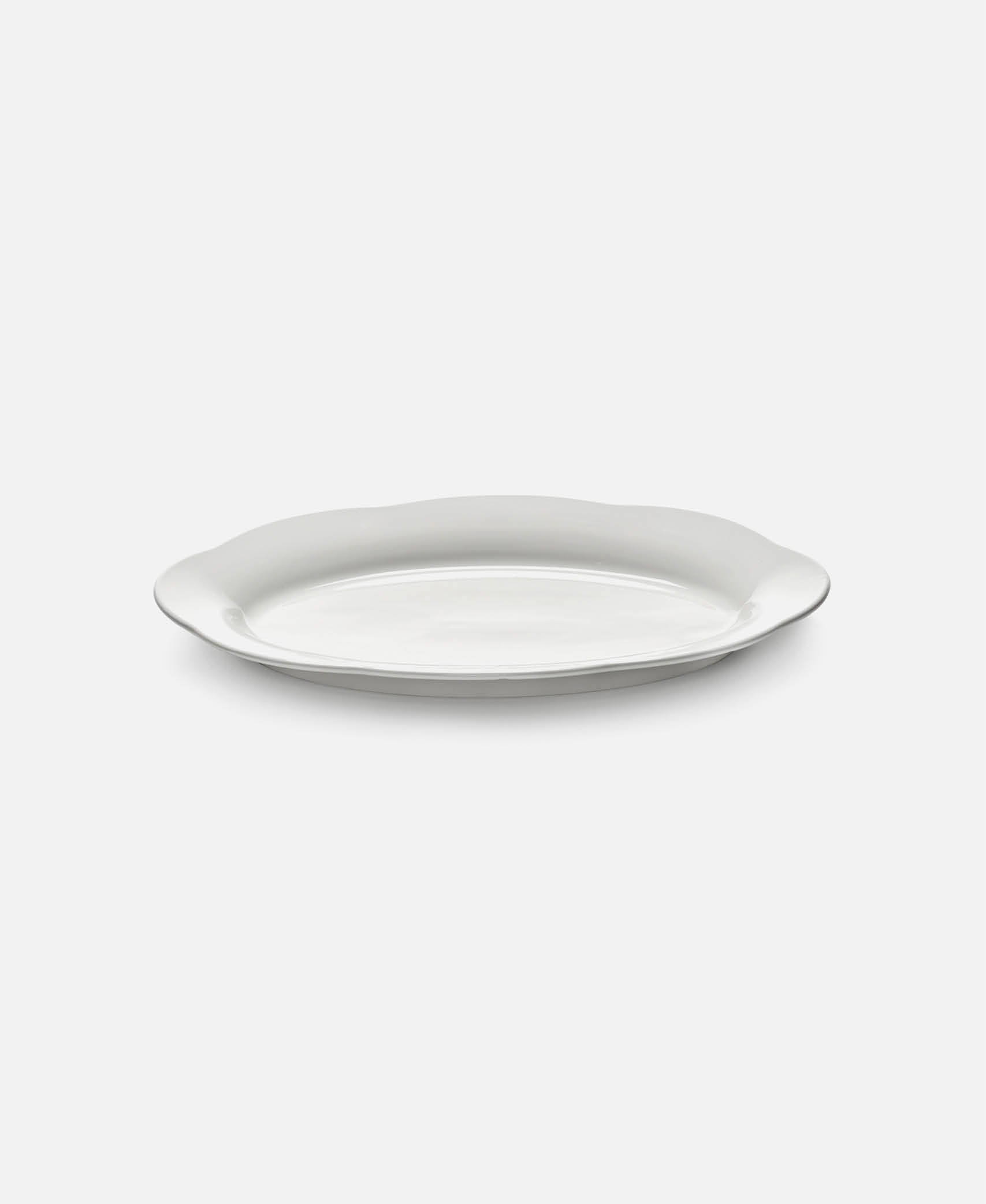 Plato Oval Alto L Silhouette - Blanco