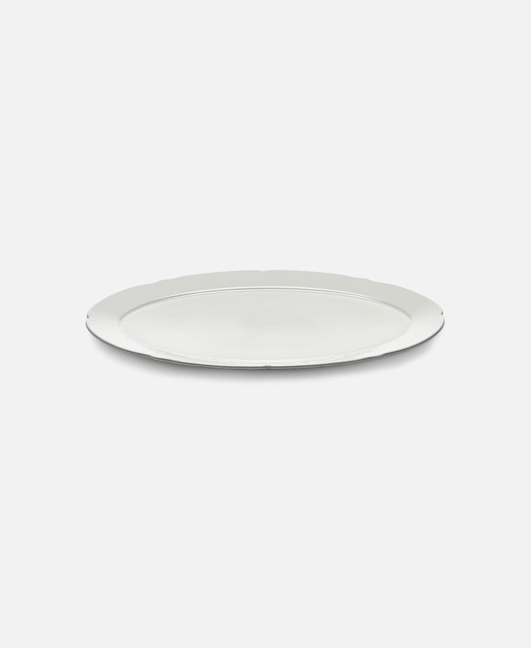 Plato Oval Silhouette - Blanco