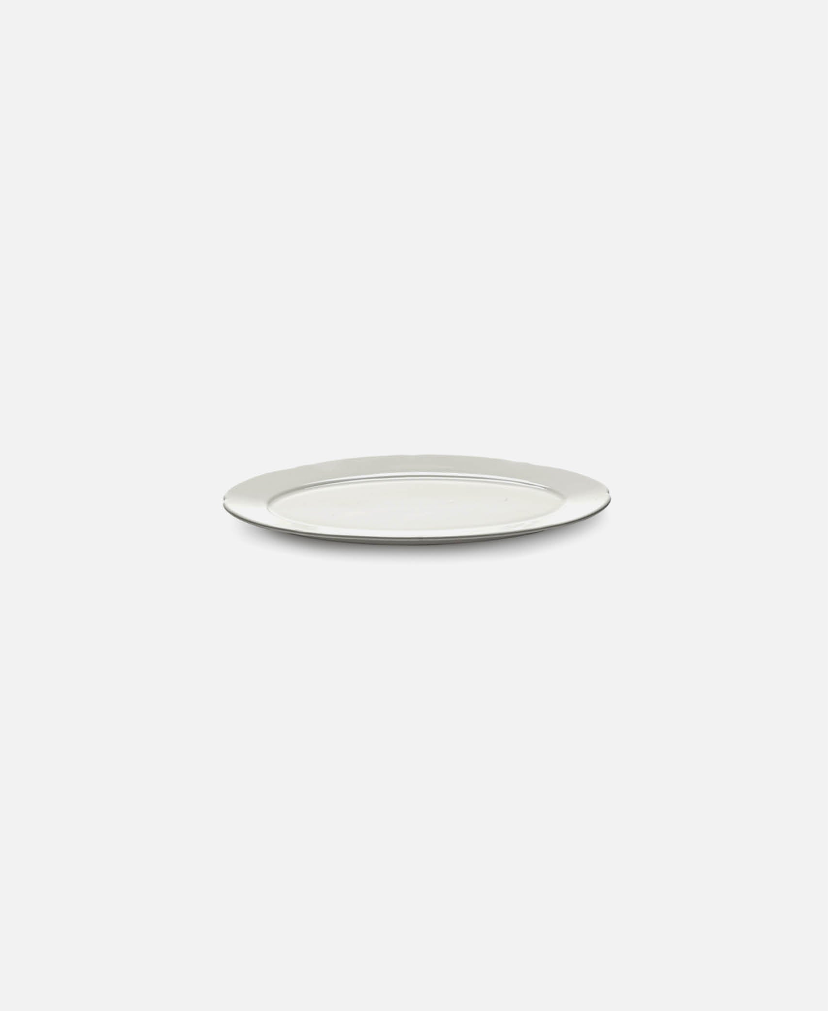 Plato Oval Silhouette - Blanco