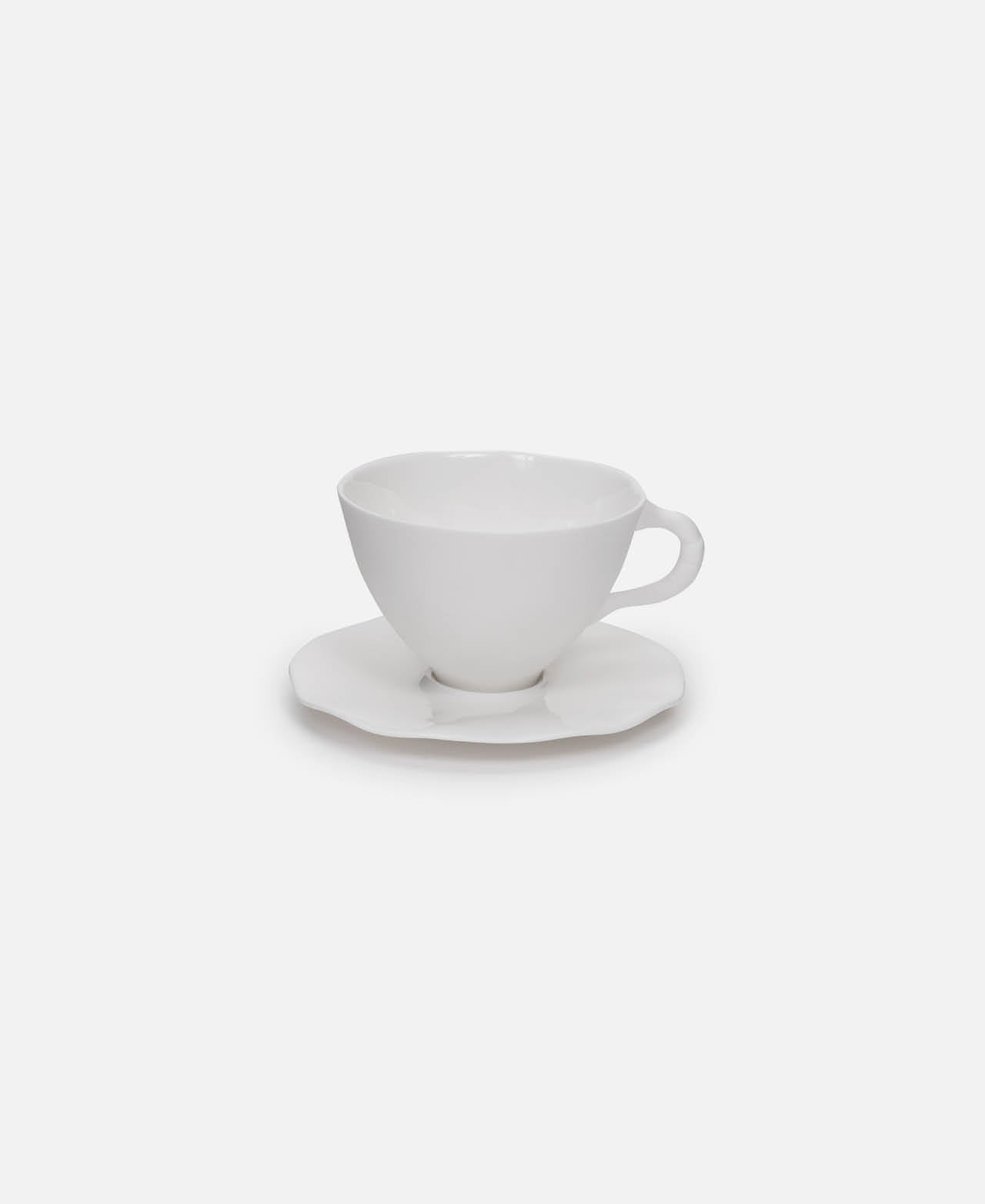 Taza Con Platillo Perfect Imperfection - Blanco