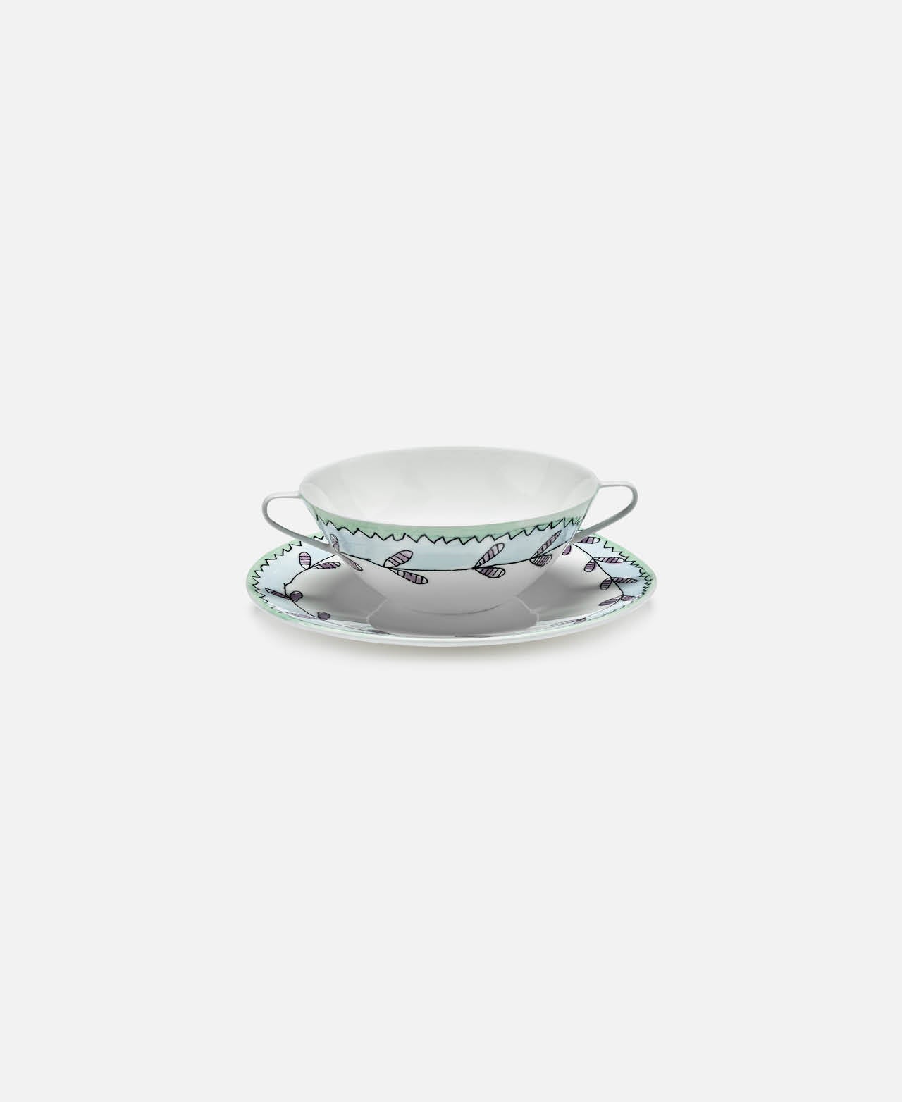 Bol sopa c/ platillo Midnight Flowers - Blossom Milk