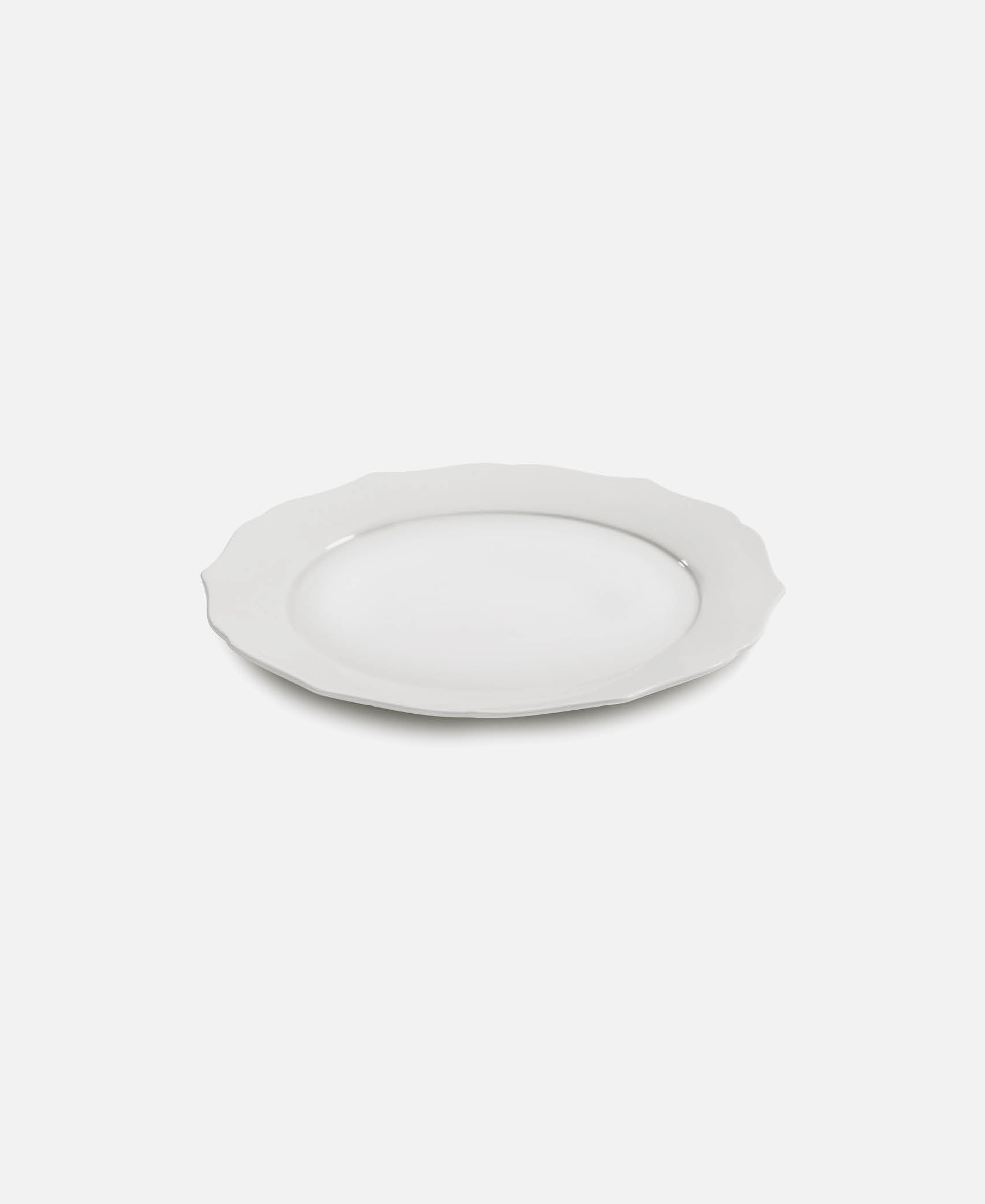Plato llano Silhouette - Blanco