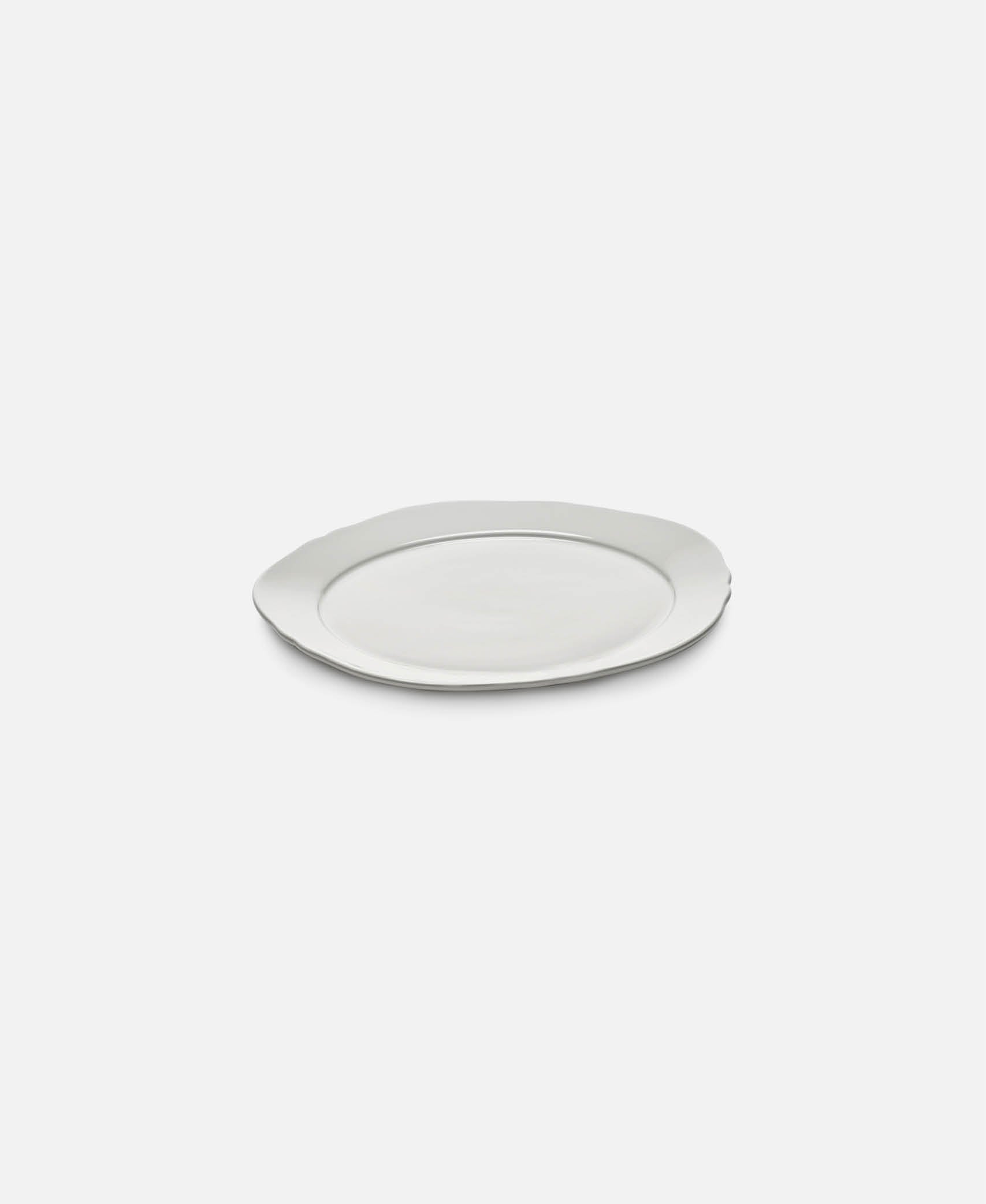 Plato llano Silhouette - Blanco