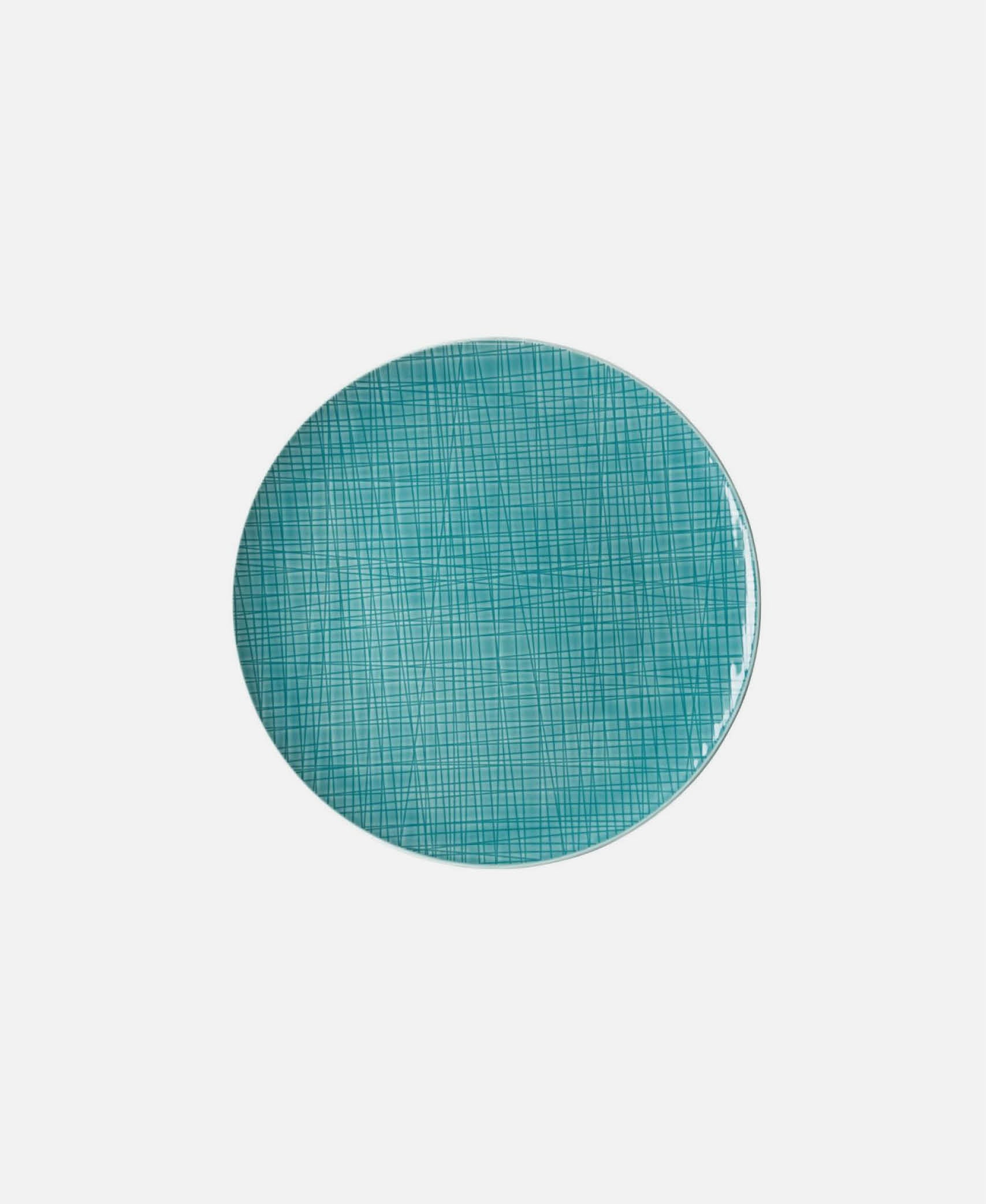 Plato llano Aqua  - Azul