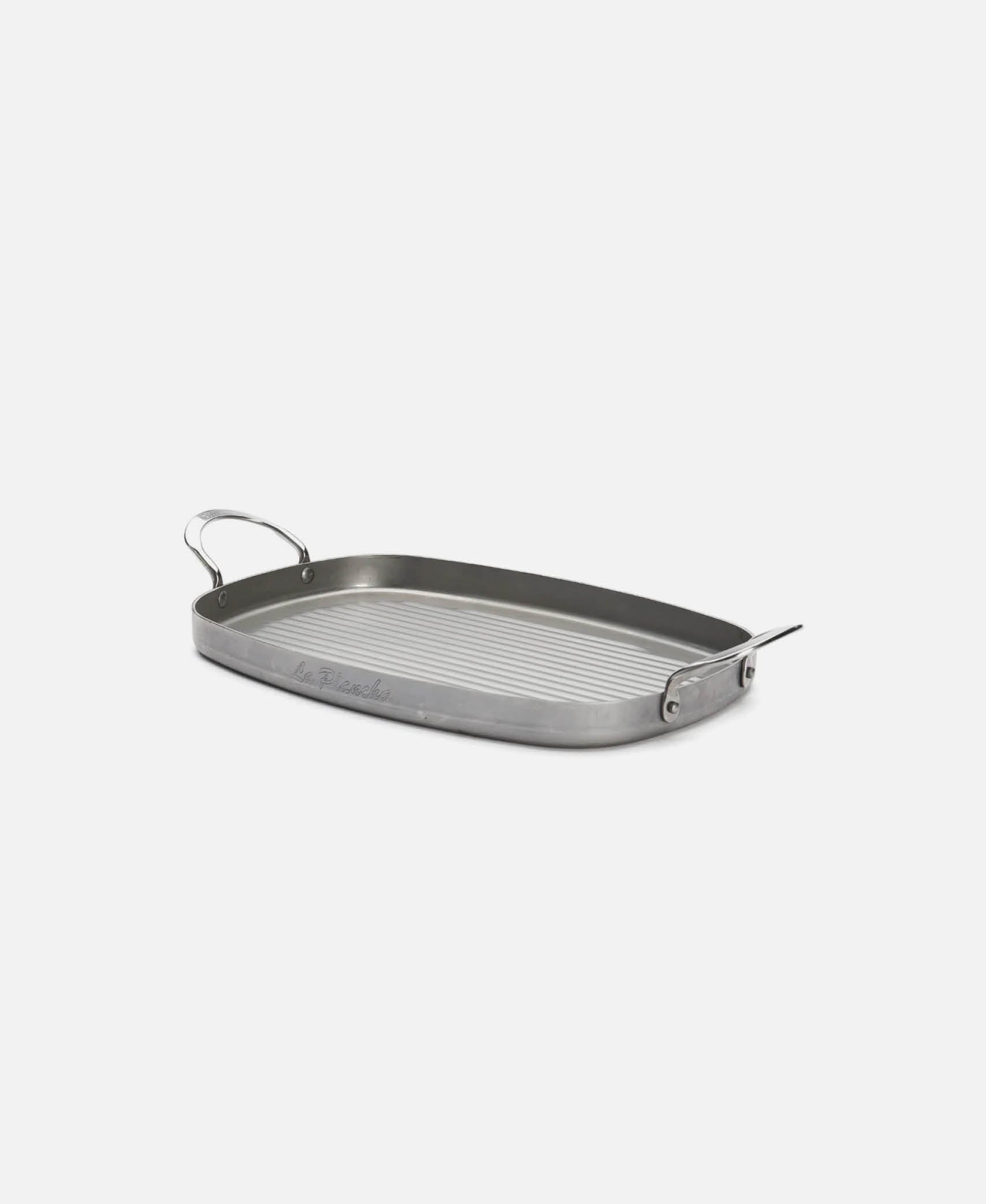 Sartén grill rectangular c/ 2 asas Mineral B - Gris