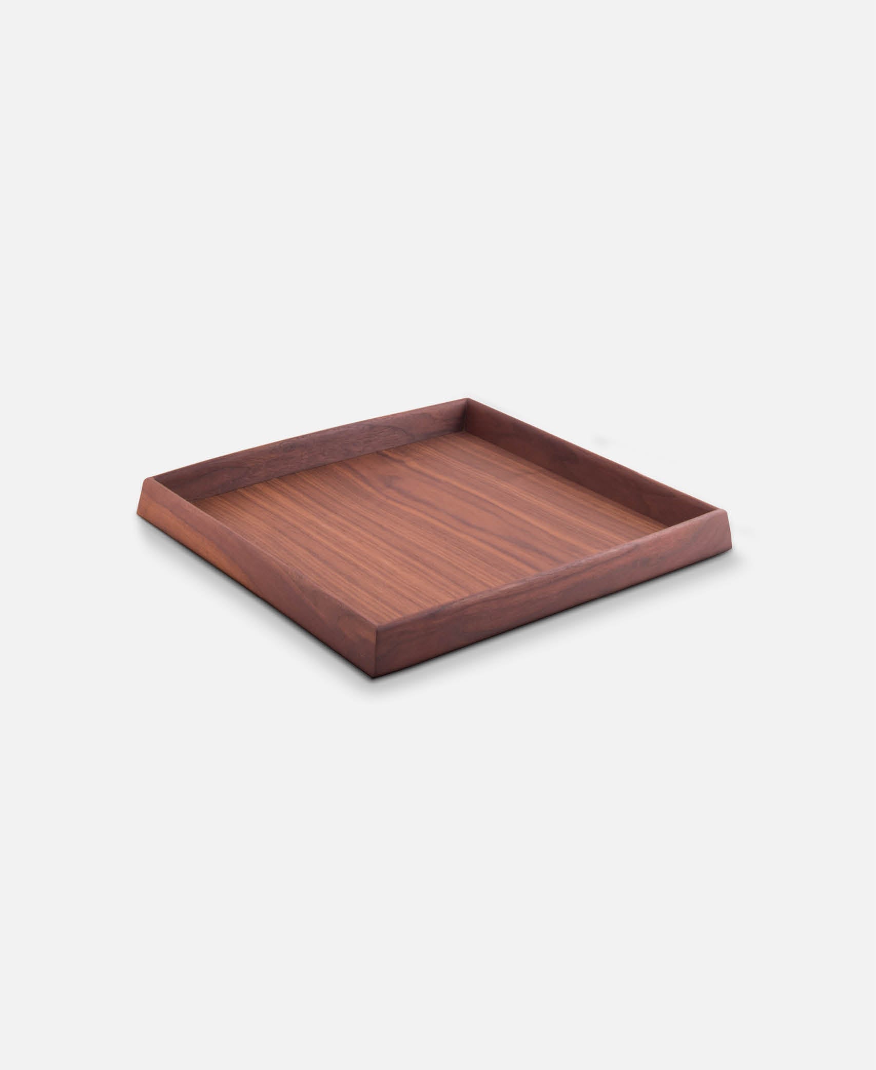 Bandeja cuadrada Polygon - Marrón nogal