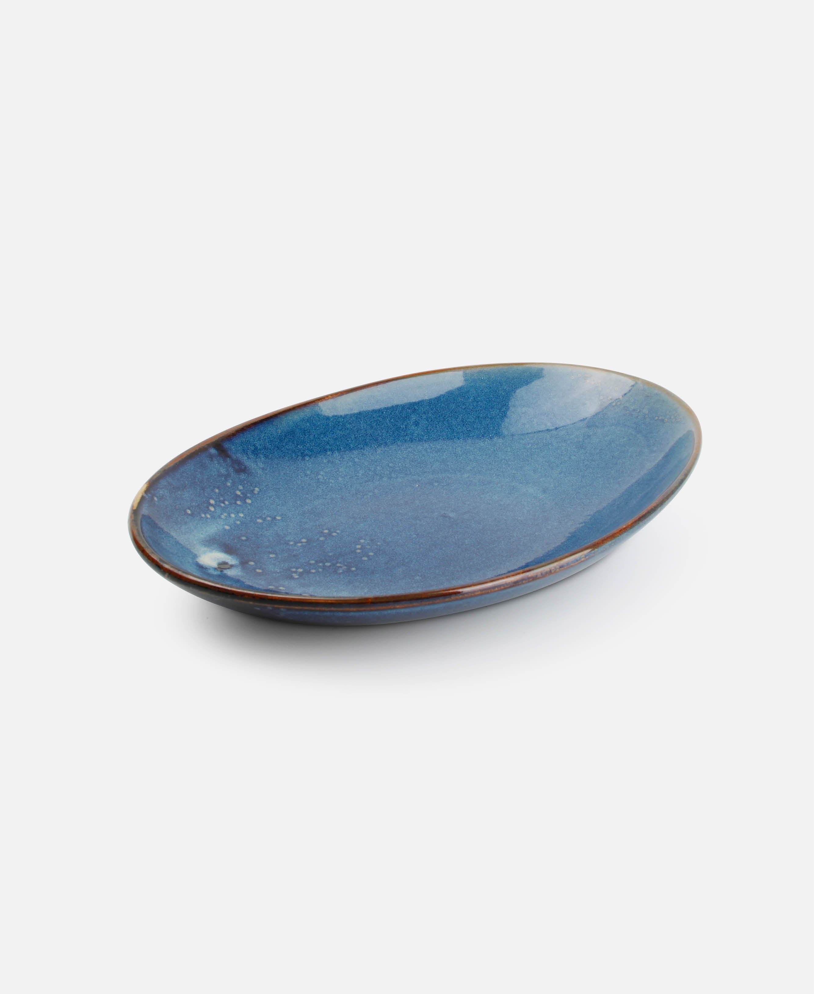Plato Oval Hondo Nova - Azul