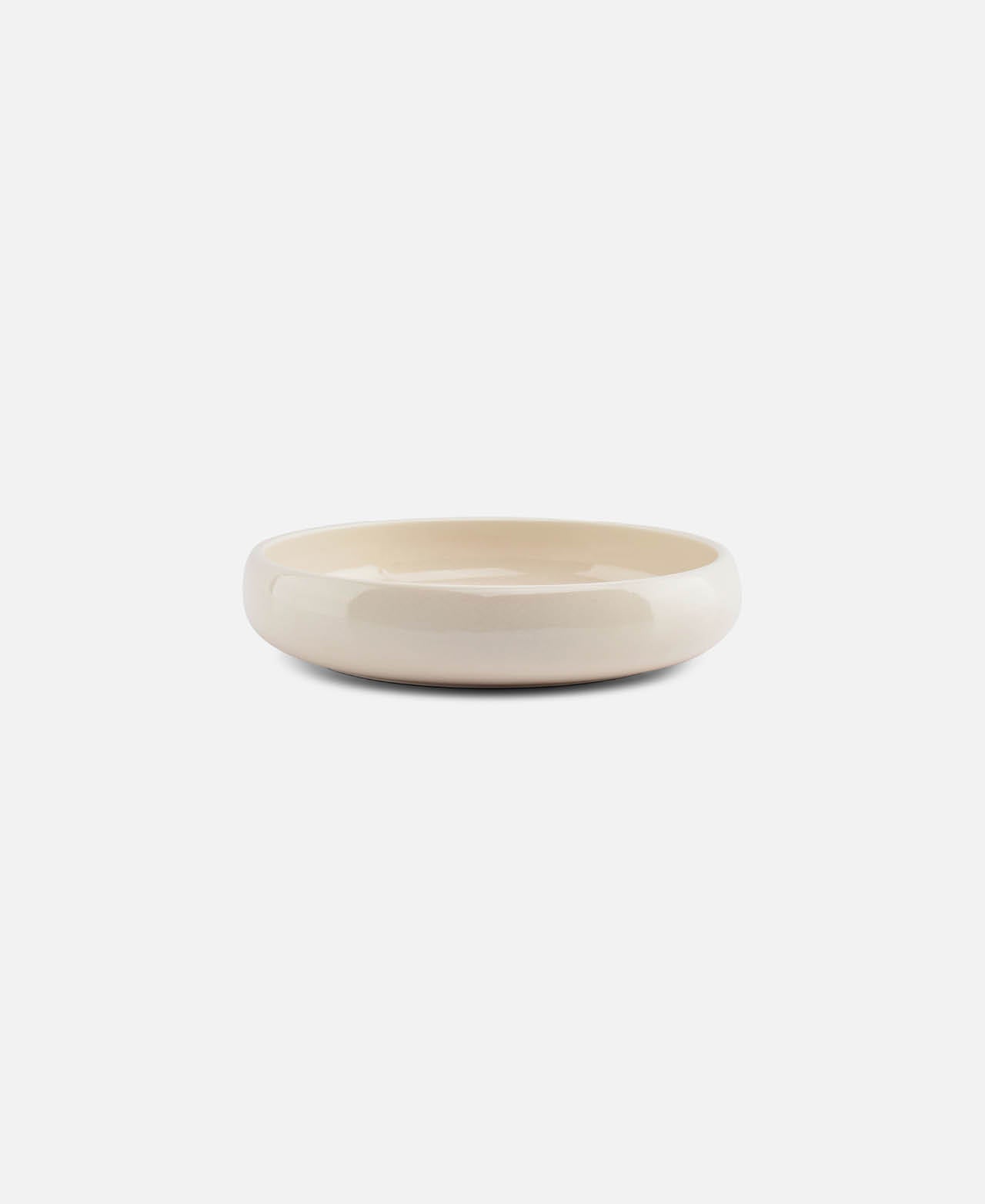 Vanilla Curved Deep Plate - White