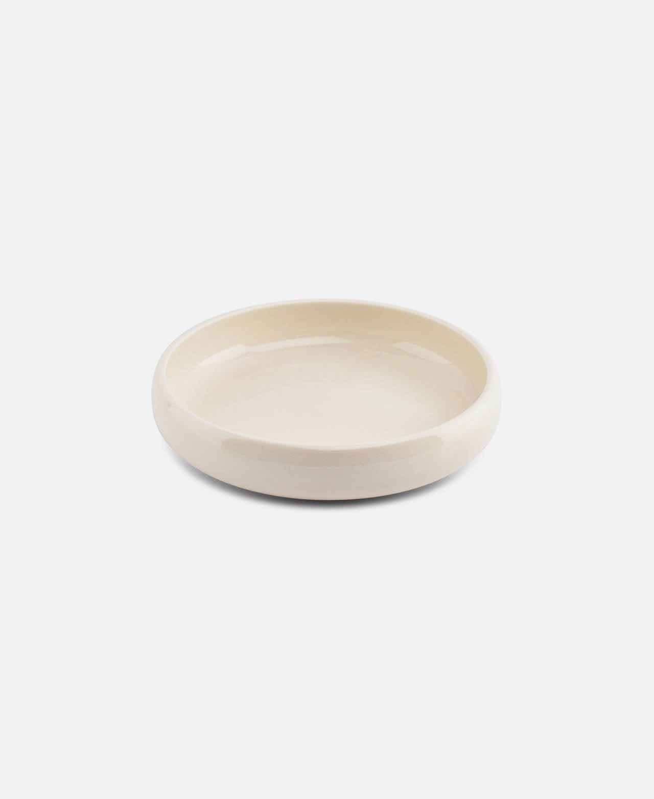 Vanilla Curved Deep Plate - White