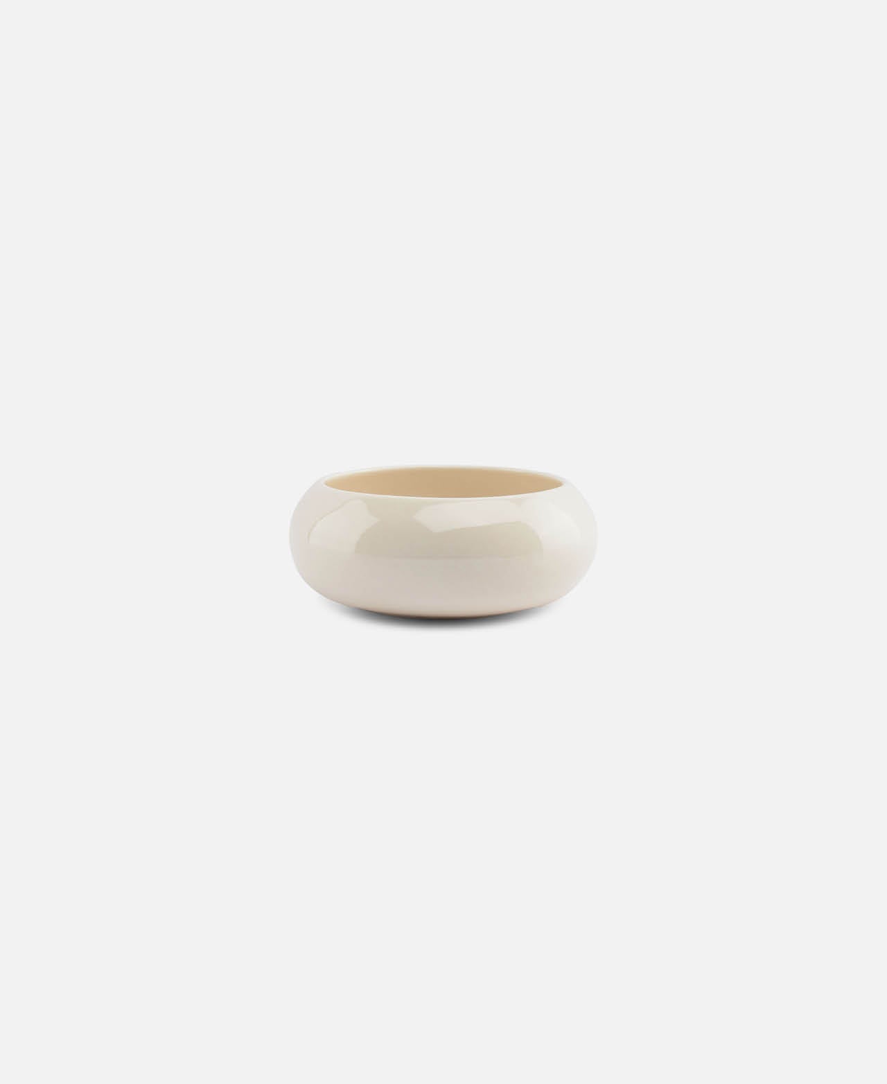 Vanilla Curved Bowl - White