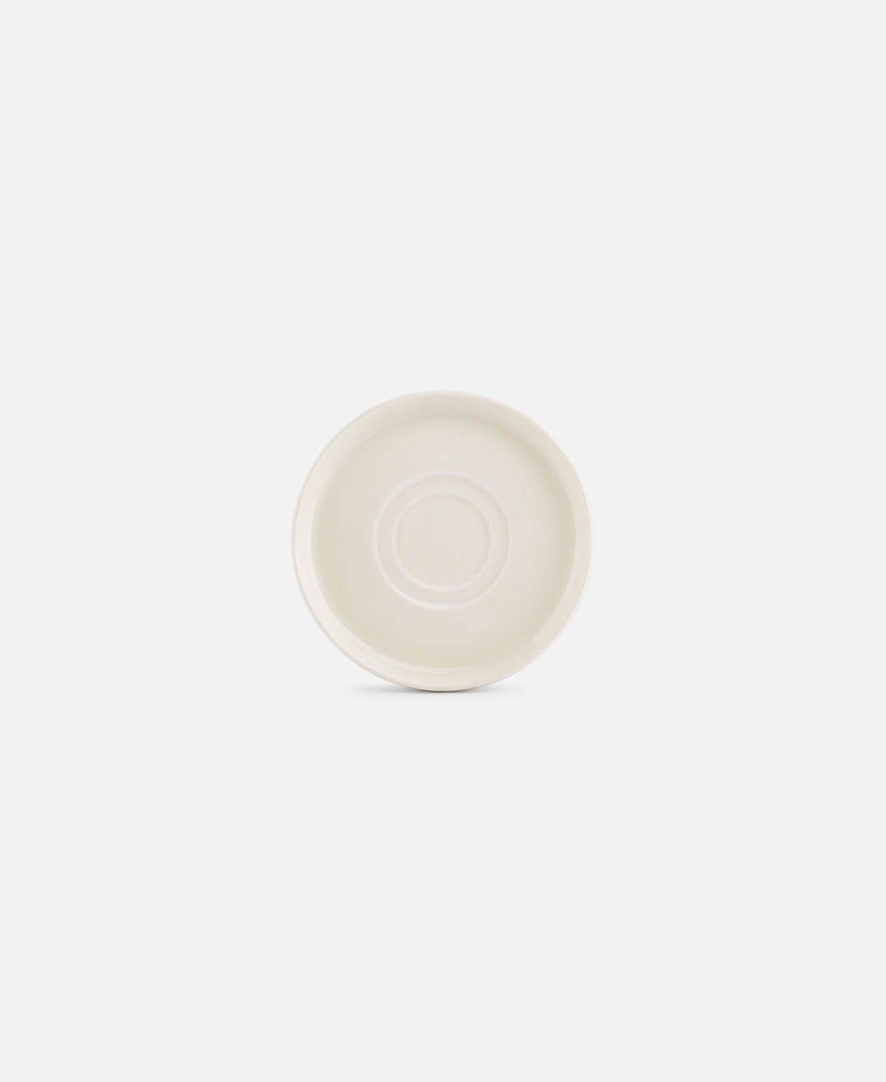 Plato Café Curvo Vanilla - Blanco