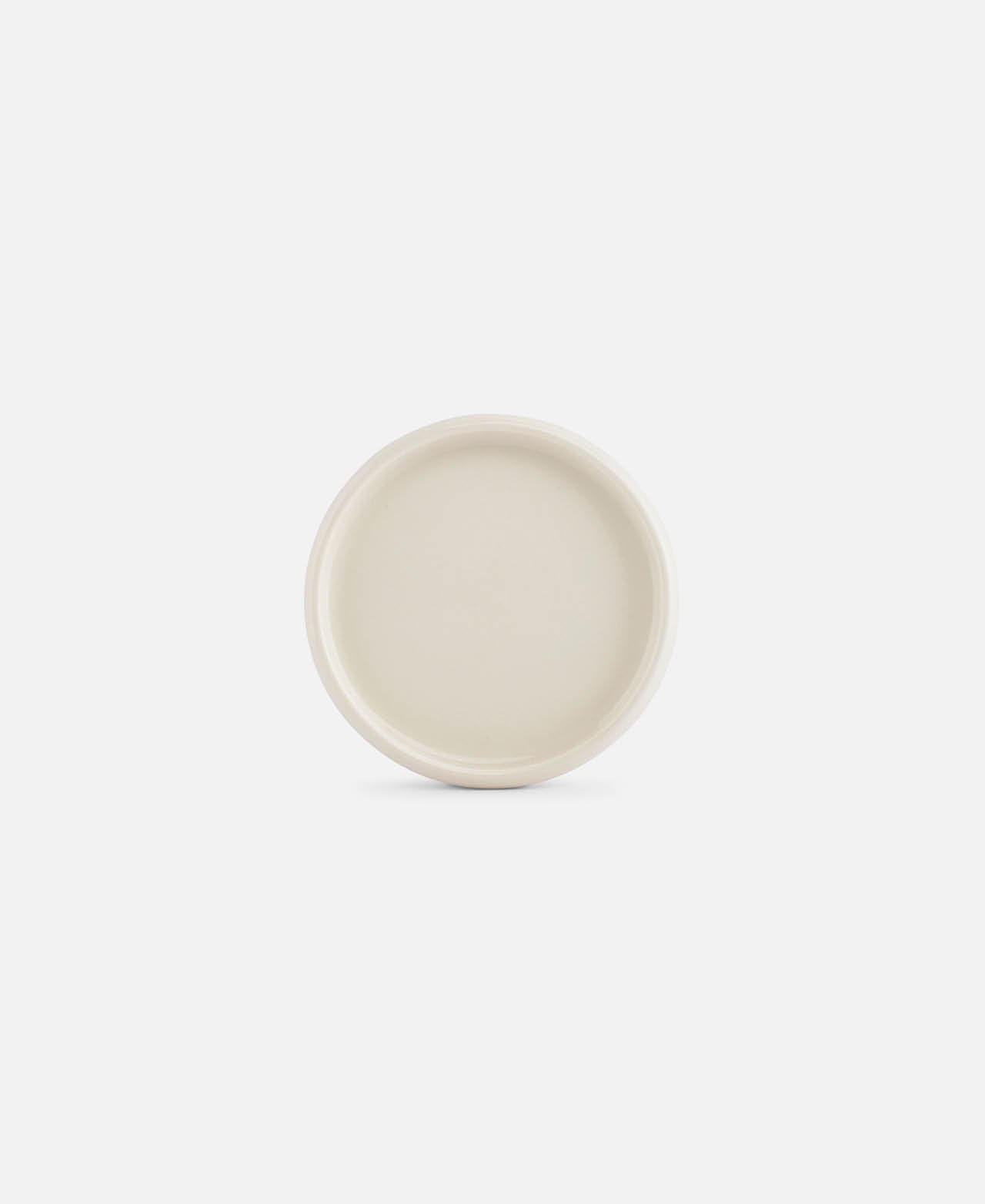 Plato Llano Curvo Vanilla - Blanco