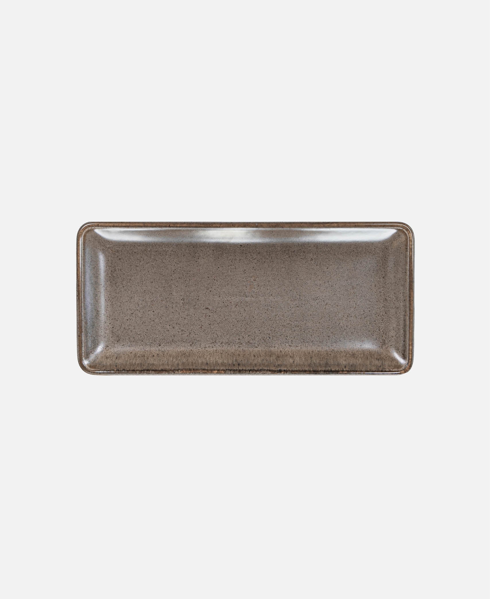 Fuente Rectangular Funny Brownie - Marrón Oscuro 14 x 30,5 cm