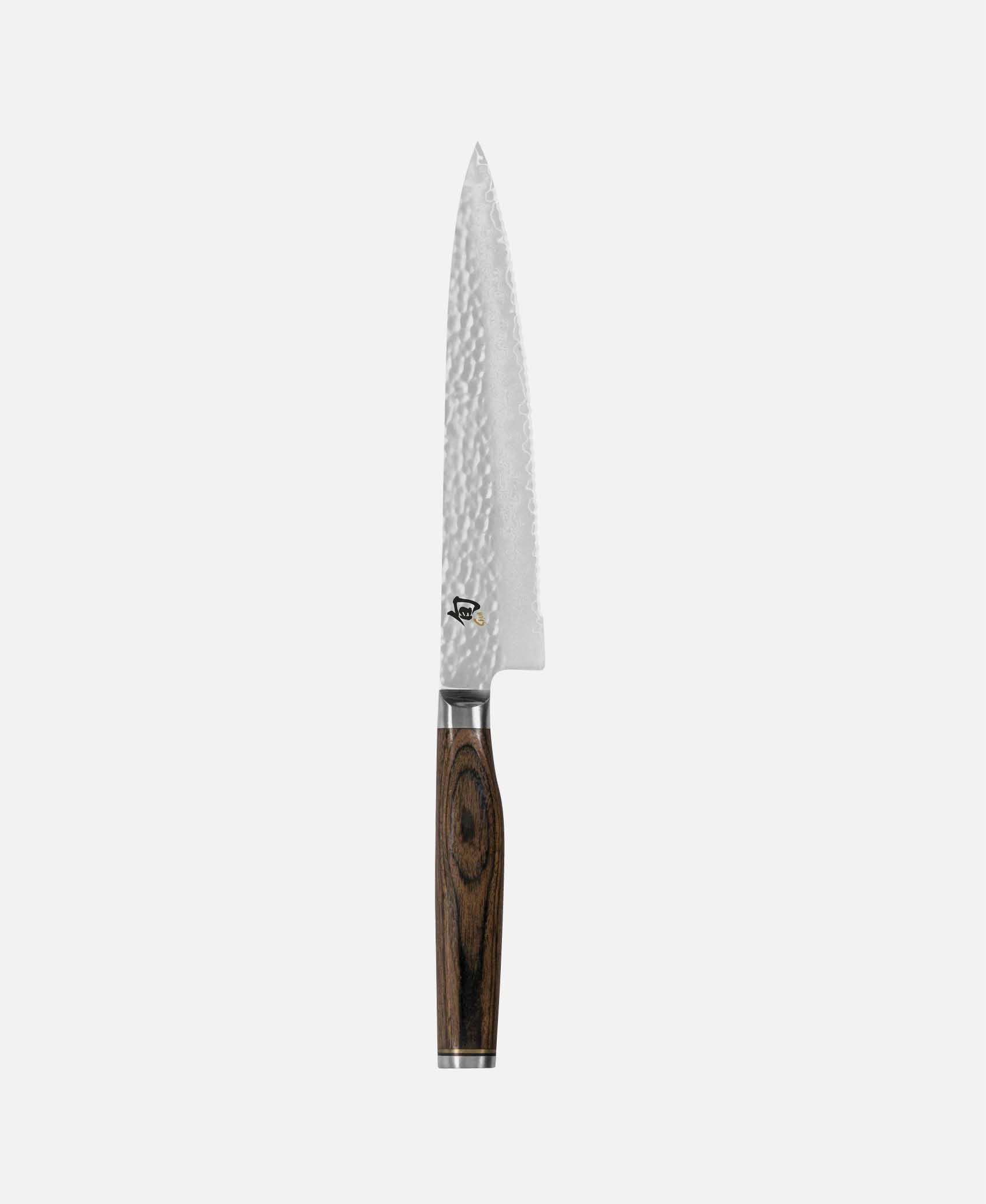 Cuchillo office dentado Shun Premier - Madera marrón Pakka
