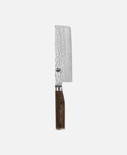 Cuchillo nakiri Shun Premier - Madera marrón Pakka