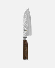 Cuchillo santoku Shun Premier - Madera marrón Pakka