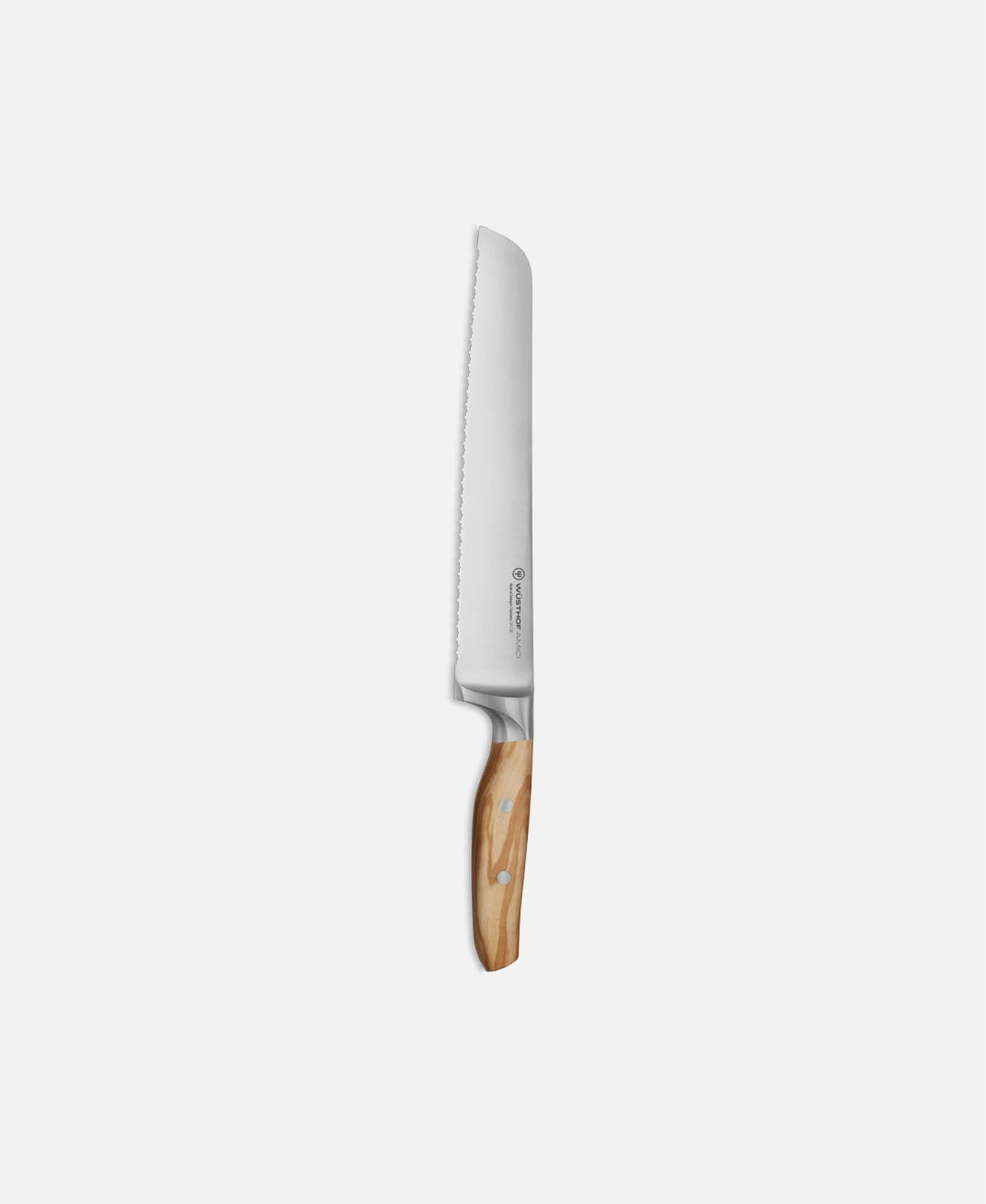 Cuchillo pan Amici - Madera de Olivo