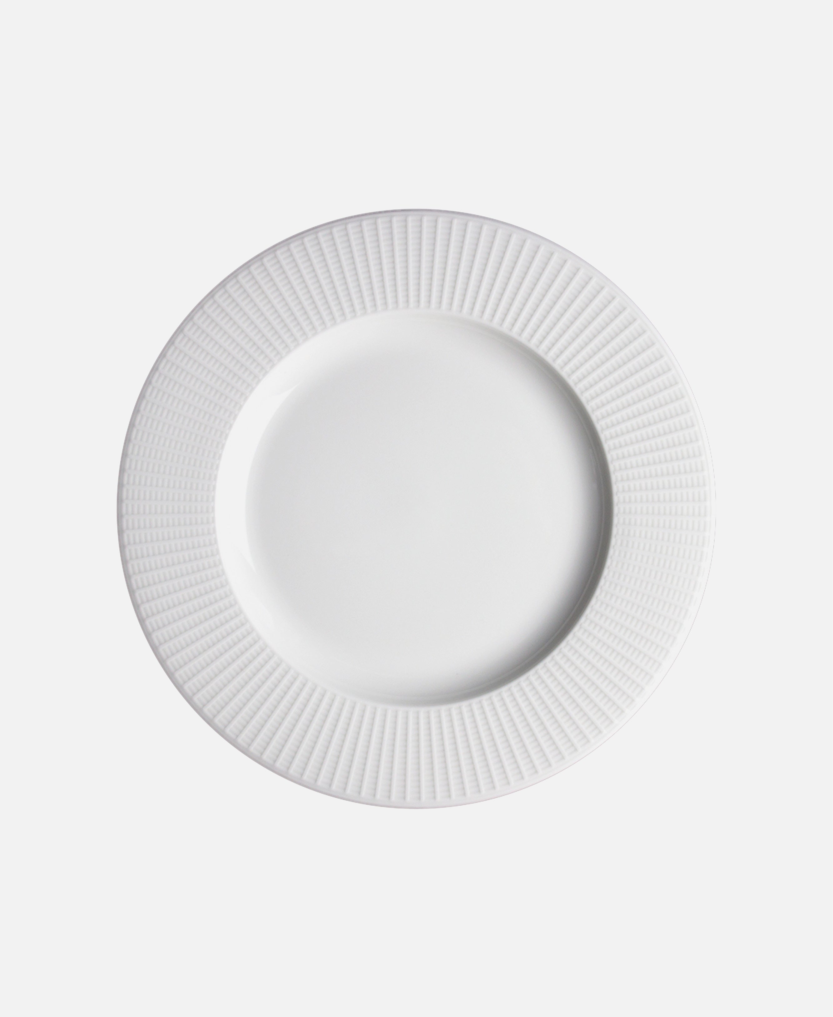 Plato Llano Willow - Blanco