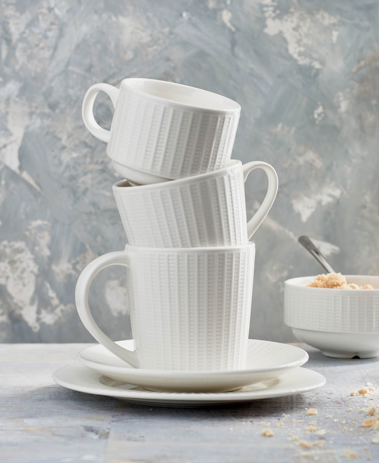 Taza Té Apilable Willow - Blanco