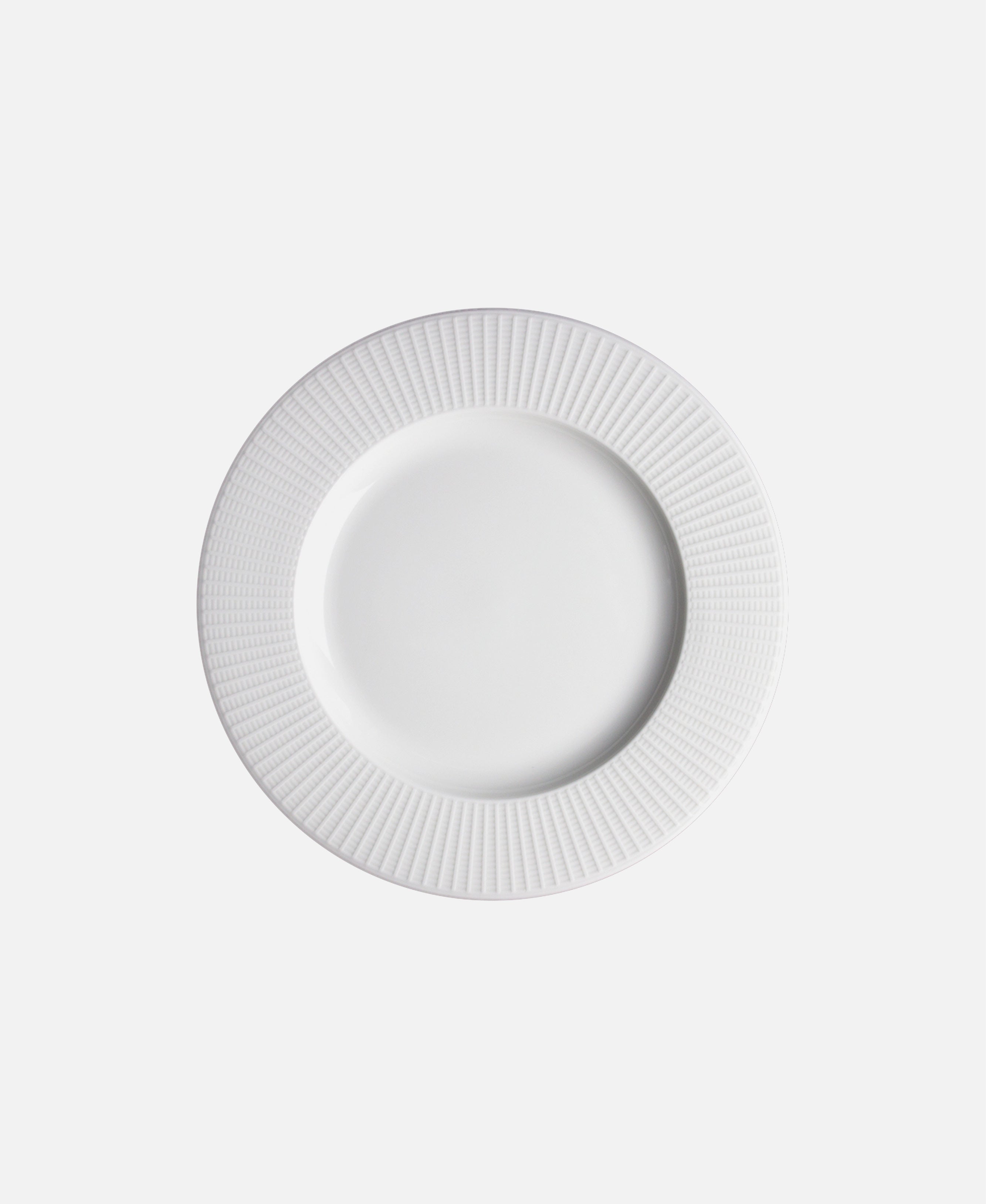 Plato Llano Willow - Blanco