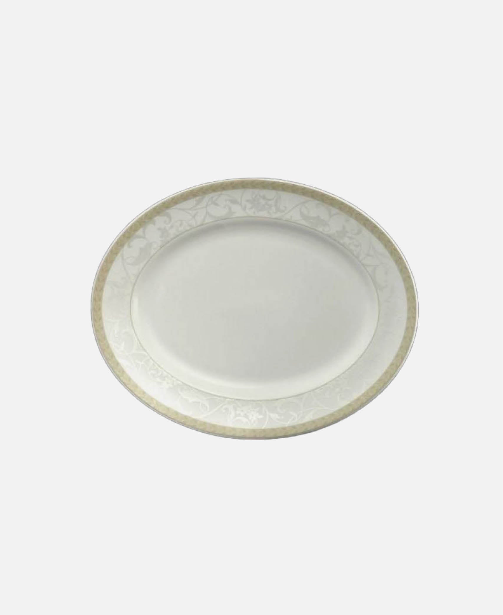 Fuente oval  Monaco - Blanco