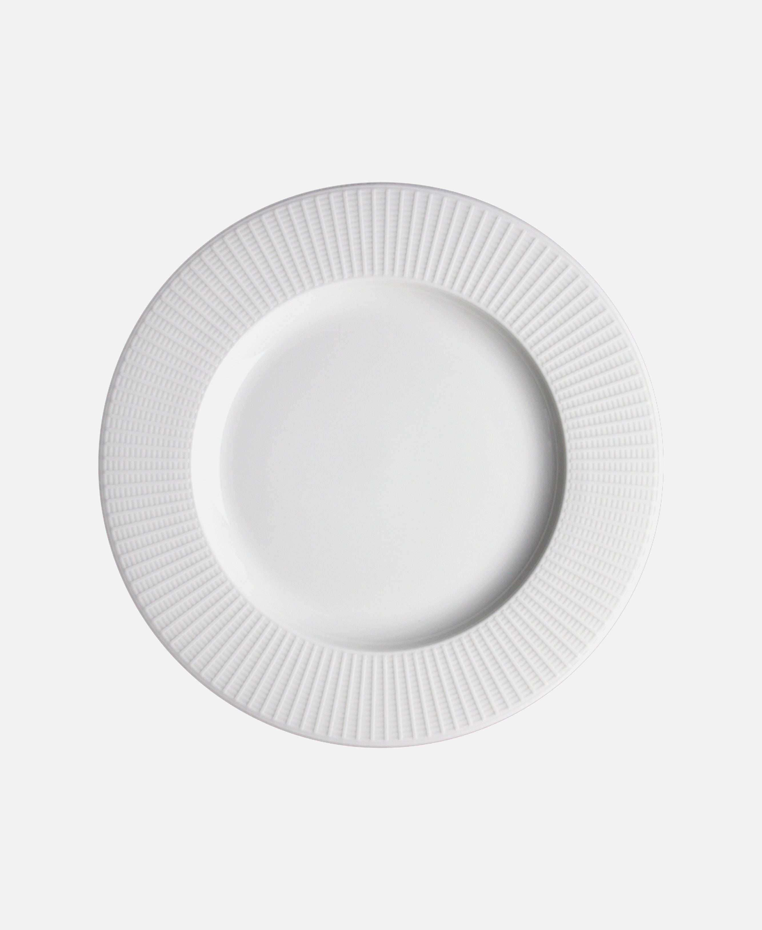 Plato Llano Willow - Blanco